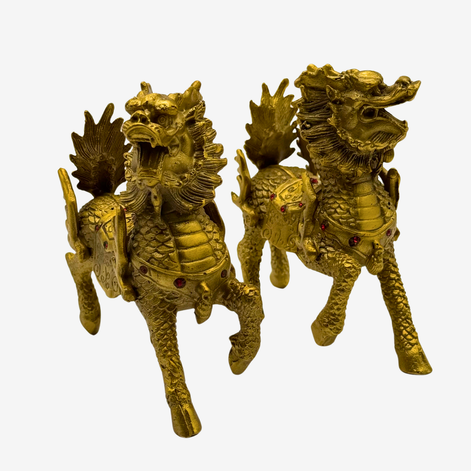 Legendary Brass Qilin for Anti-Bad Luck 10cm Default Title - Feng Shui Charms - Royal Dragon Decor Philippines