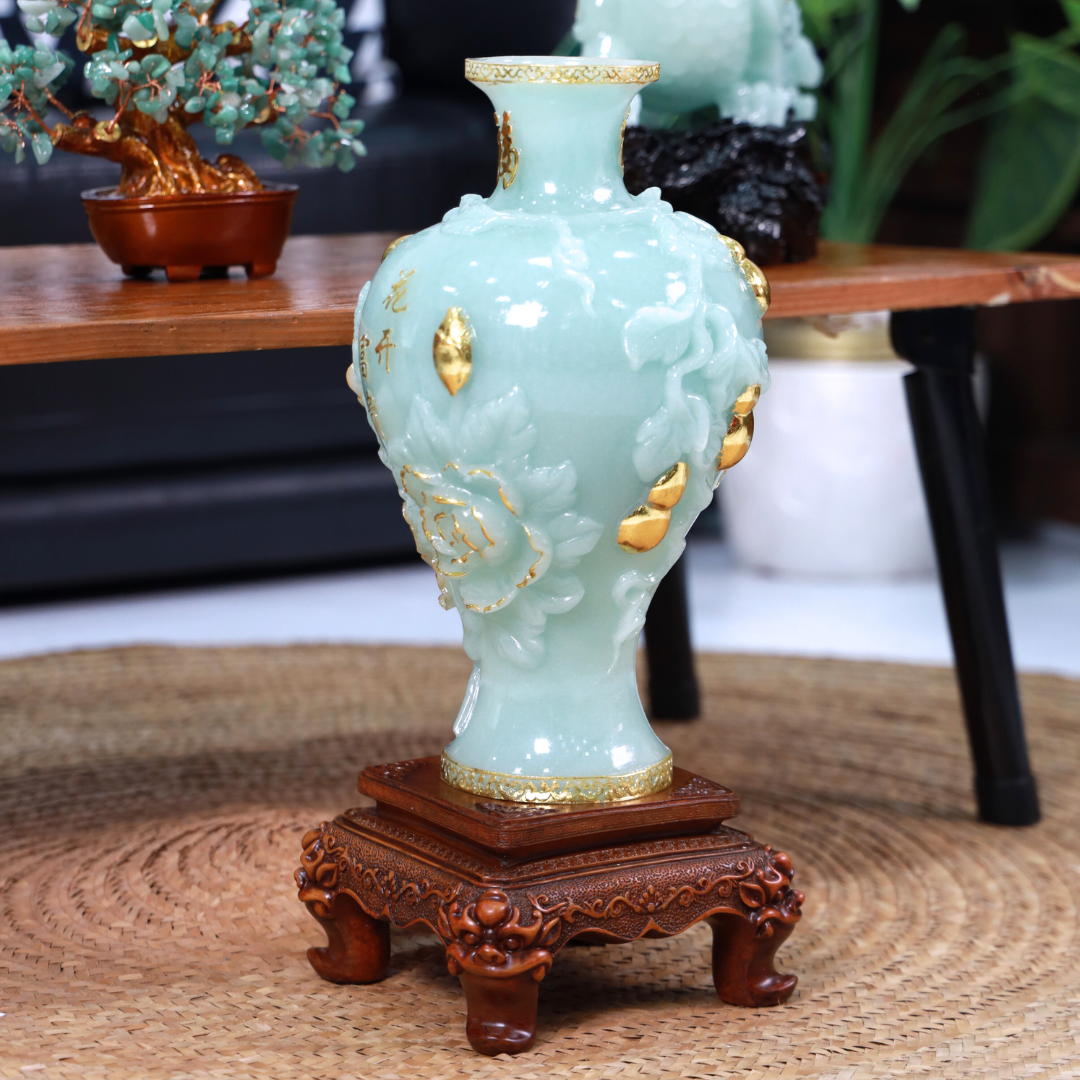 Blessed with Grace Curved Wealth Vase 45cm