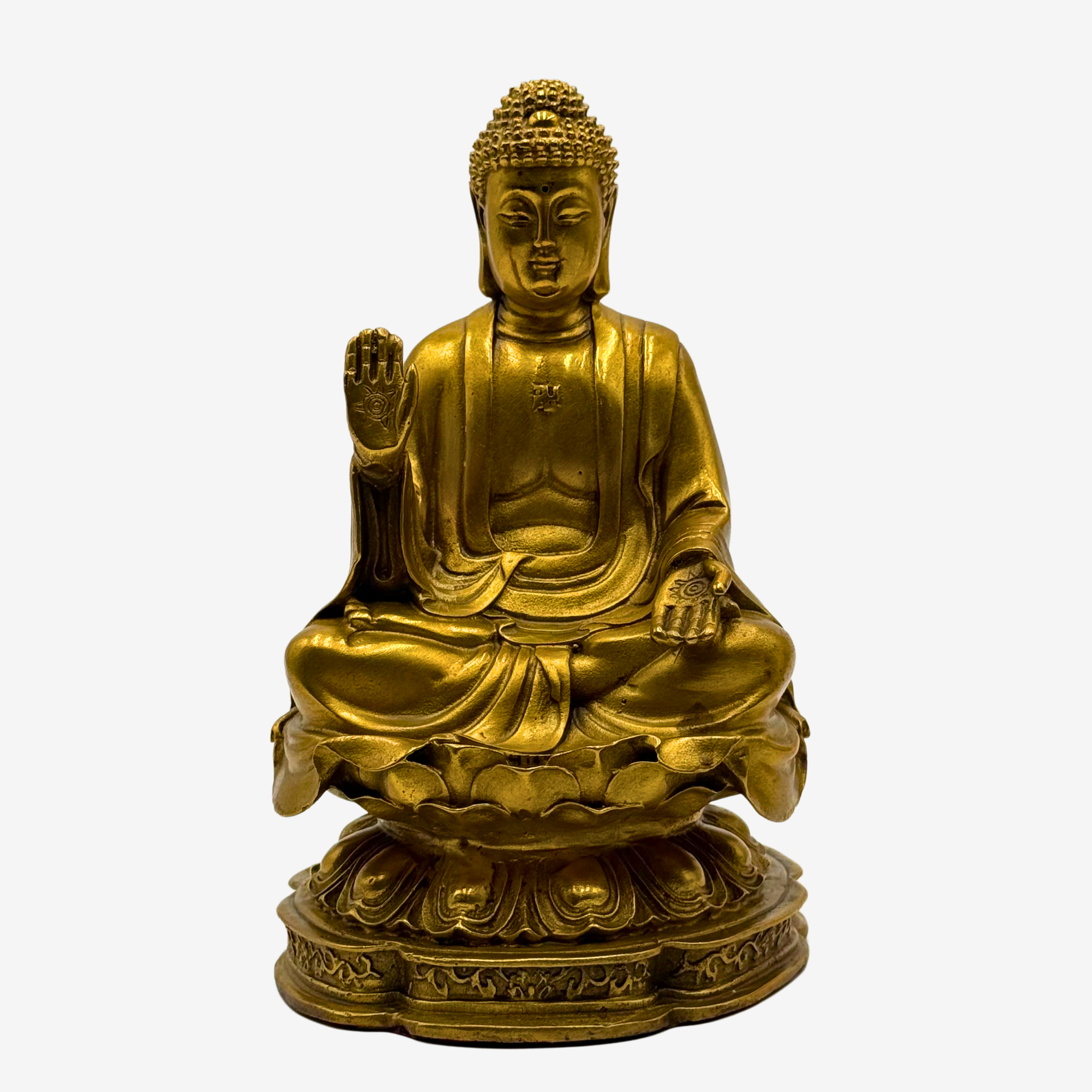 Peace to Your Home Brass Buddha 20cm Default Title - Feng Shui Charms - Royal Dragon Decor Philippines