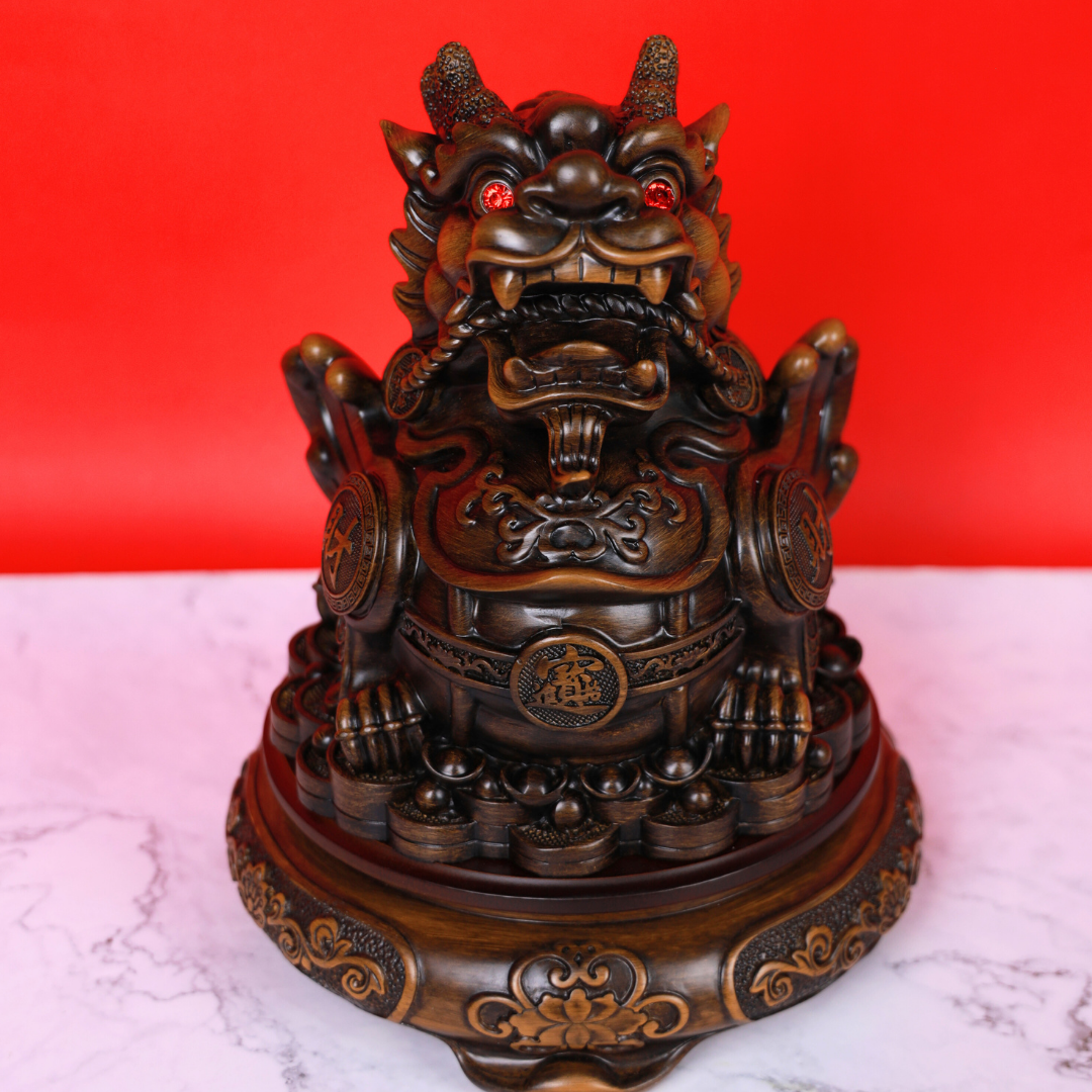 Traditional Rotating Wood Pi Yao 30cm