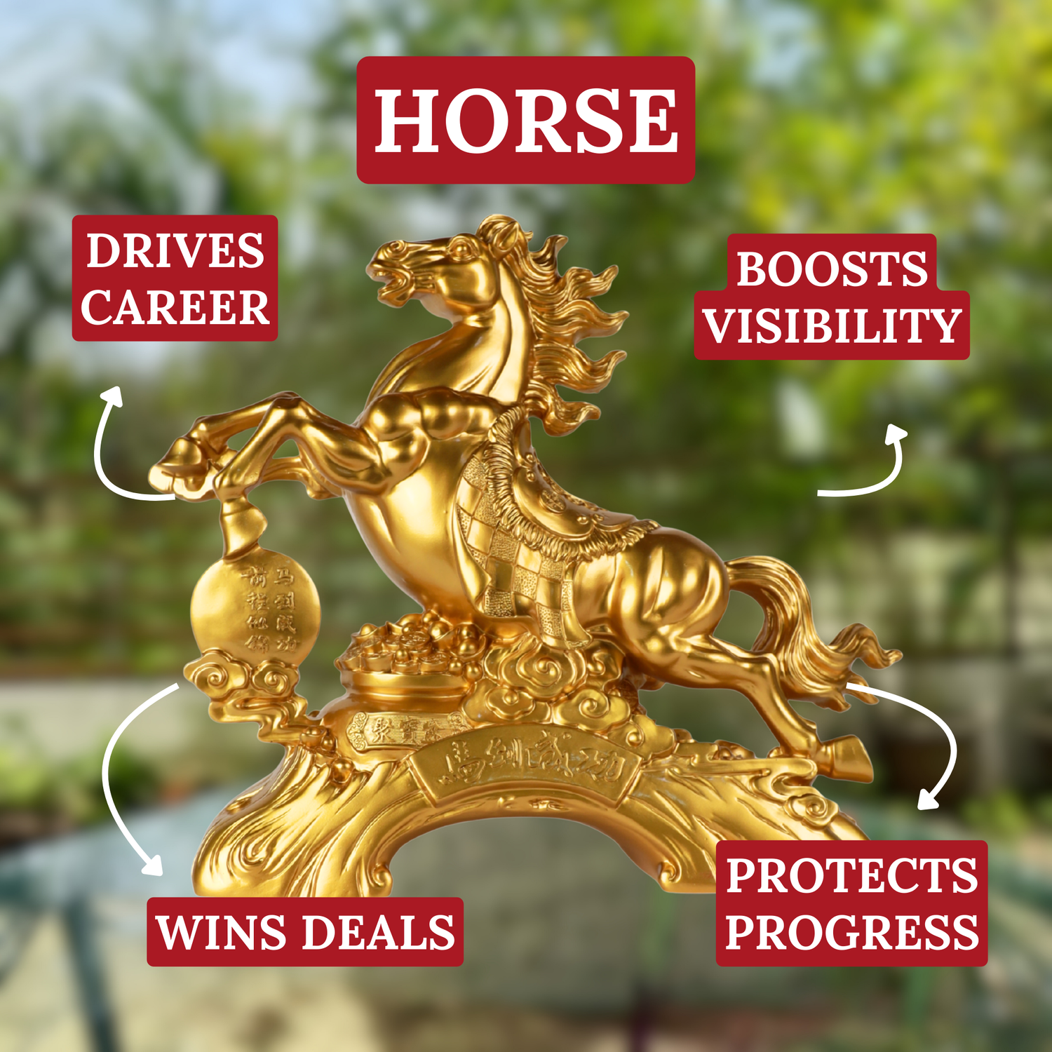 Relentless Victory Golden Power Horse 42cm