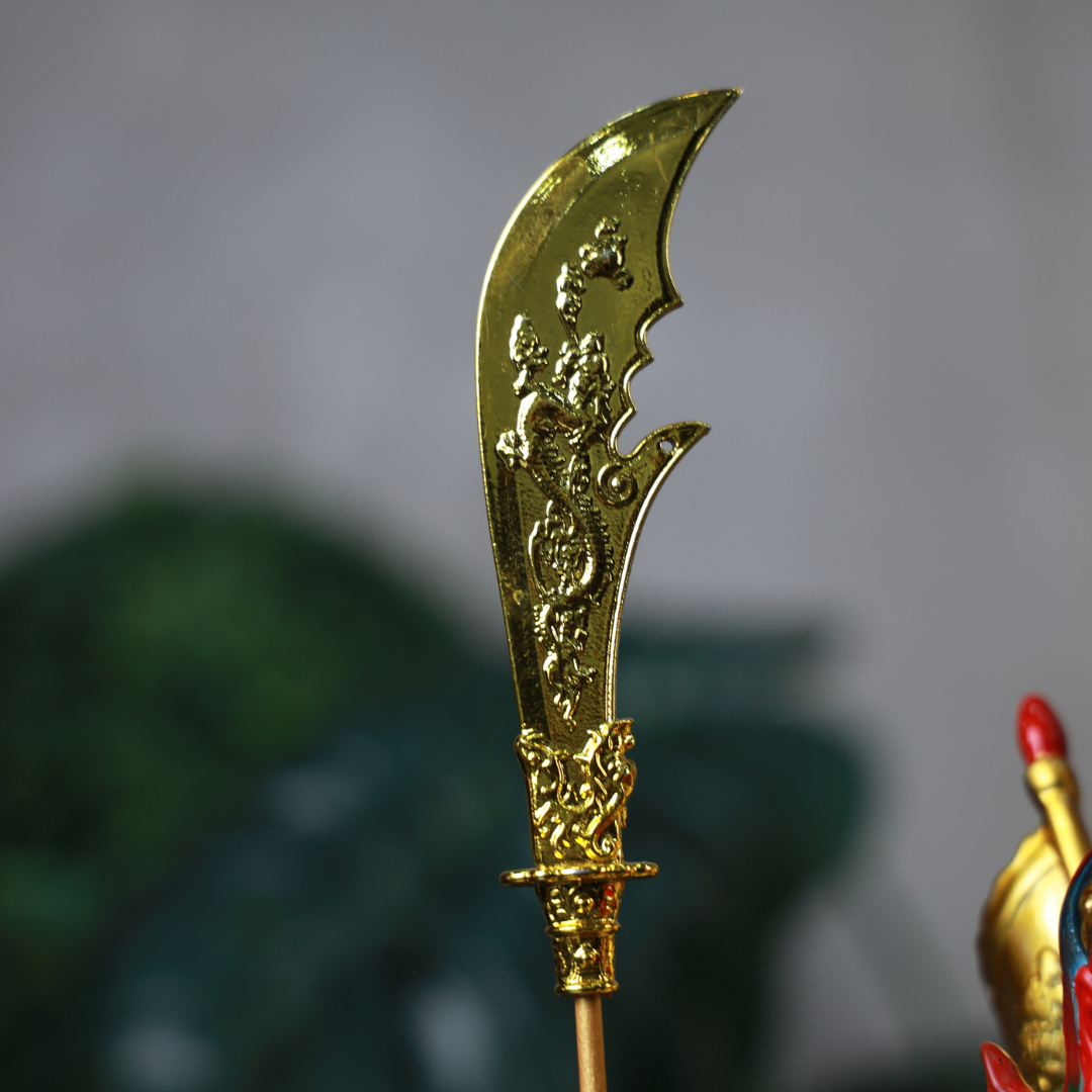 Battle-Ready General Guan Gong in Color 49cm