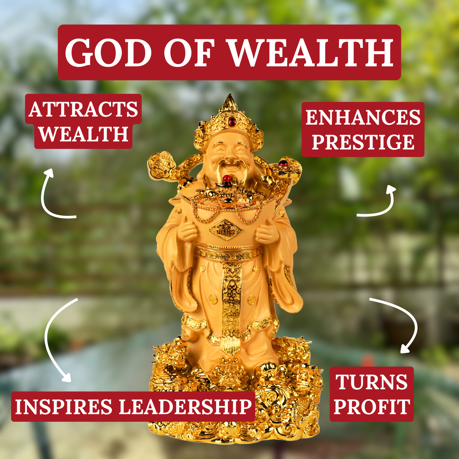 Overflow of Gold & Glory God of Wealth 49cm
