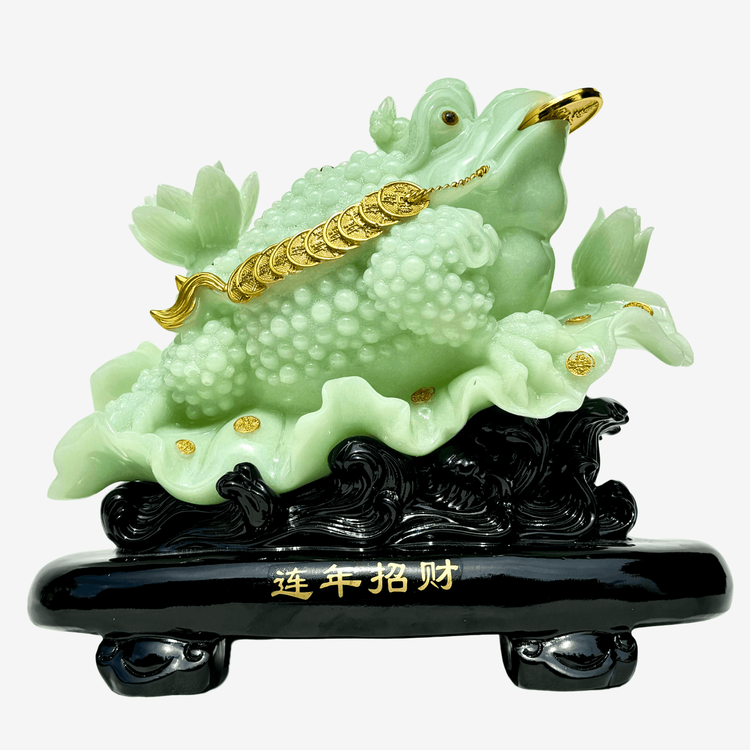 Ice Jade Money Frog of Riches & Fortune 31cm Default Title - Feng Shui Charms - Royal Dragon Decor Philippines