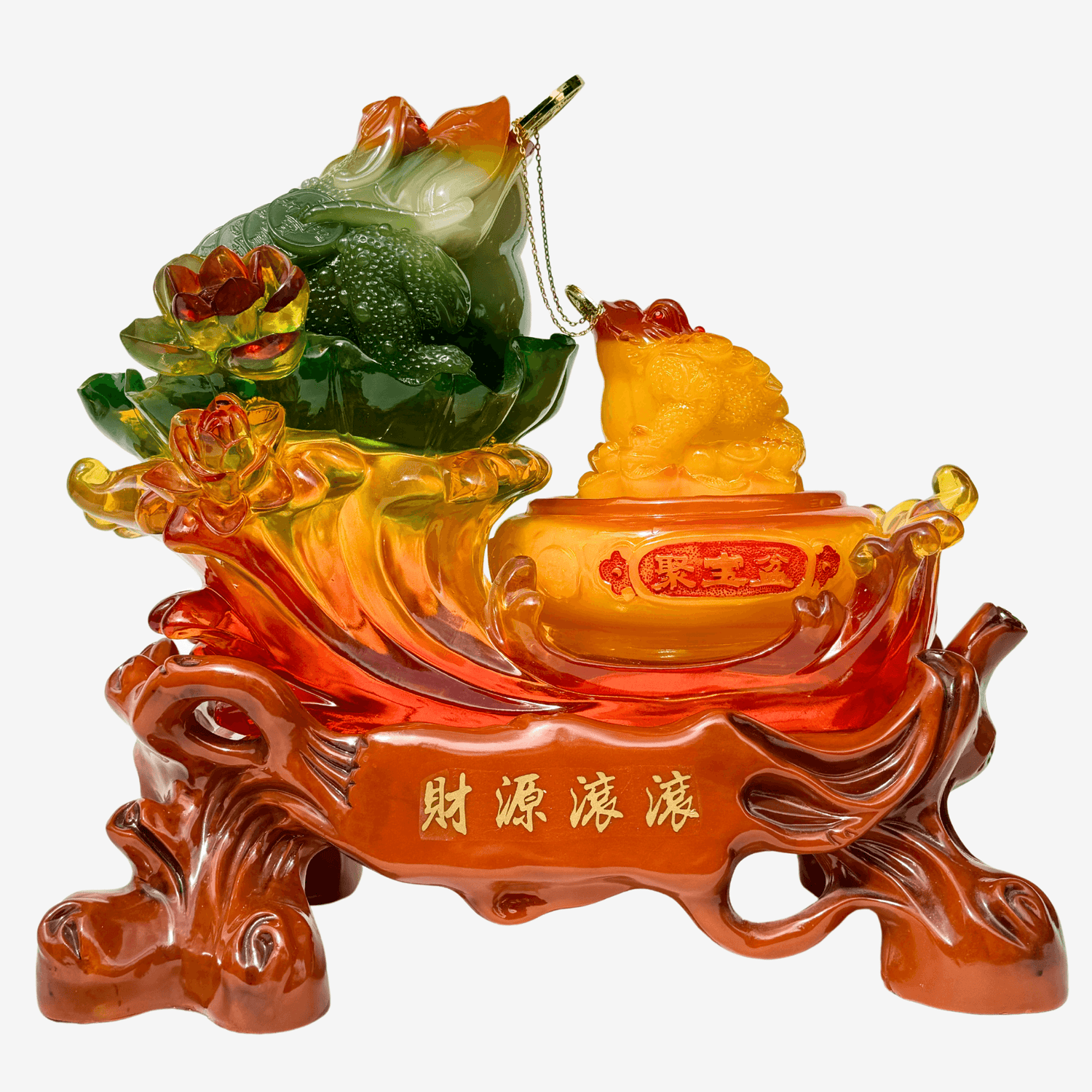 Generational Wealth Money Frog & Child 41cm Default Title - Feng Shui Charms - Royal Dragon Decor Philippines