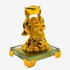 Mini Laughing Buddha with Treasure Ingot 15cm Default Title - Feng Shui Charms - Royal Dragon Decor Philippines