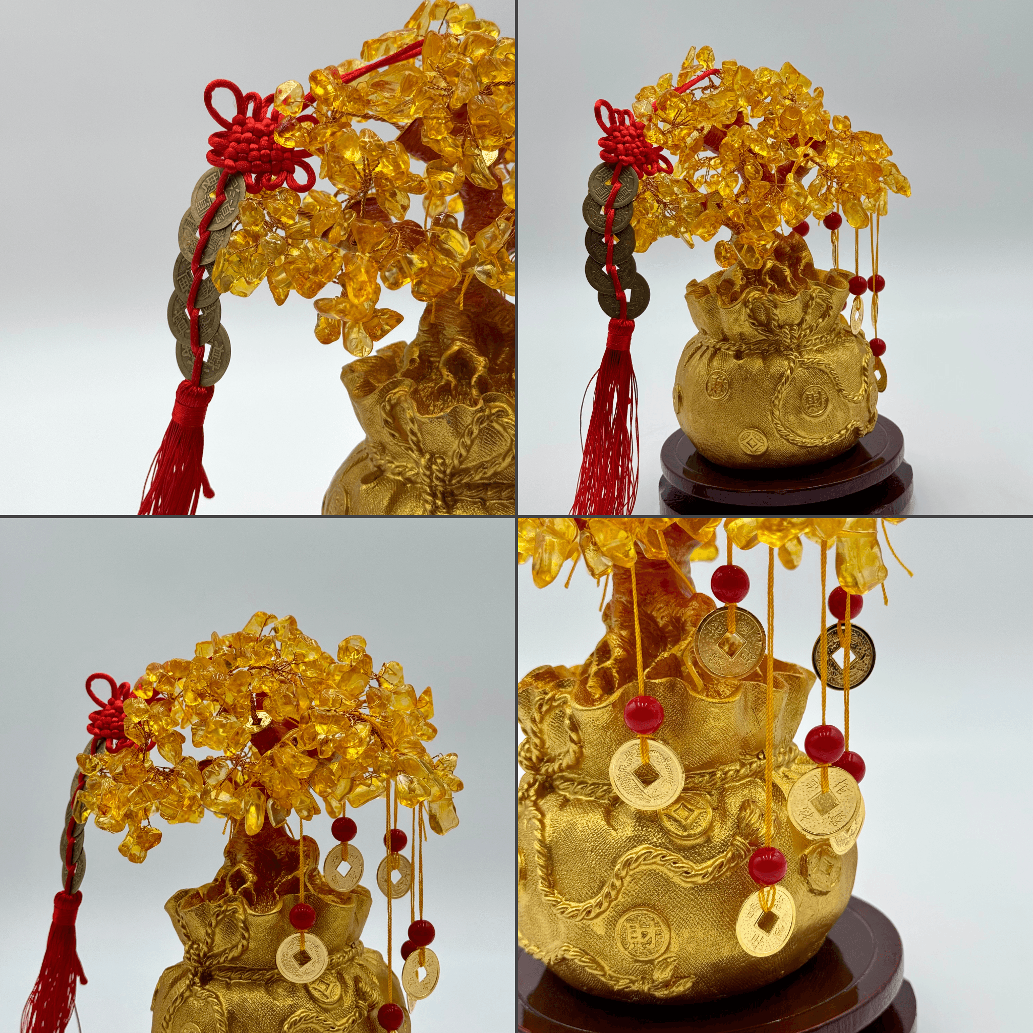 Citrine Money Tree with Abundant Blessings 21cm Default Title - Feng Shui Charms - Royal Dragon Decor Philippines