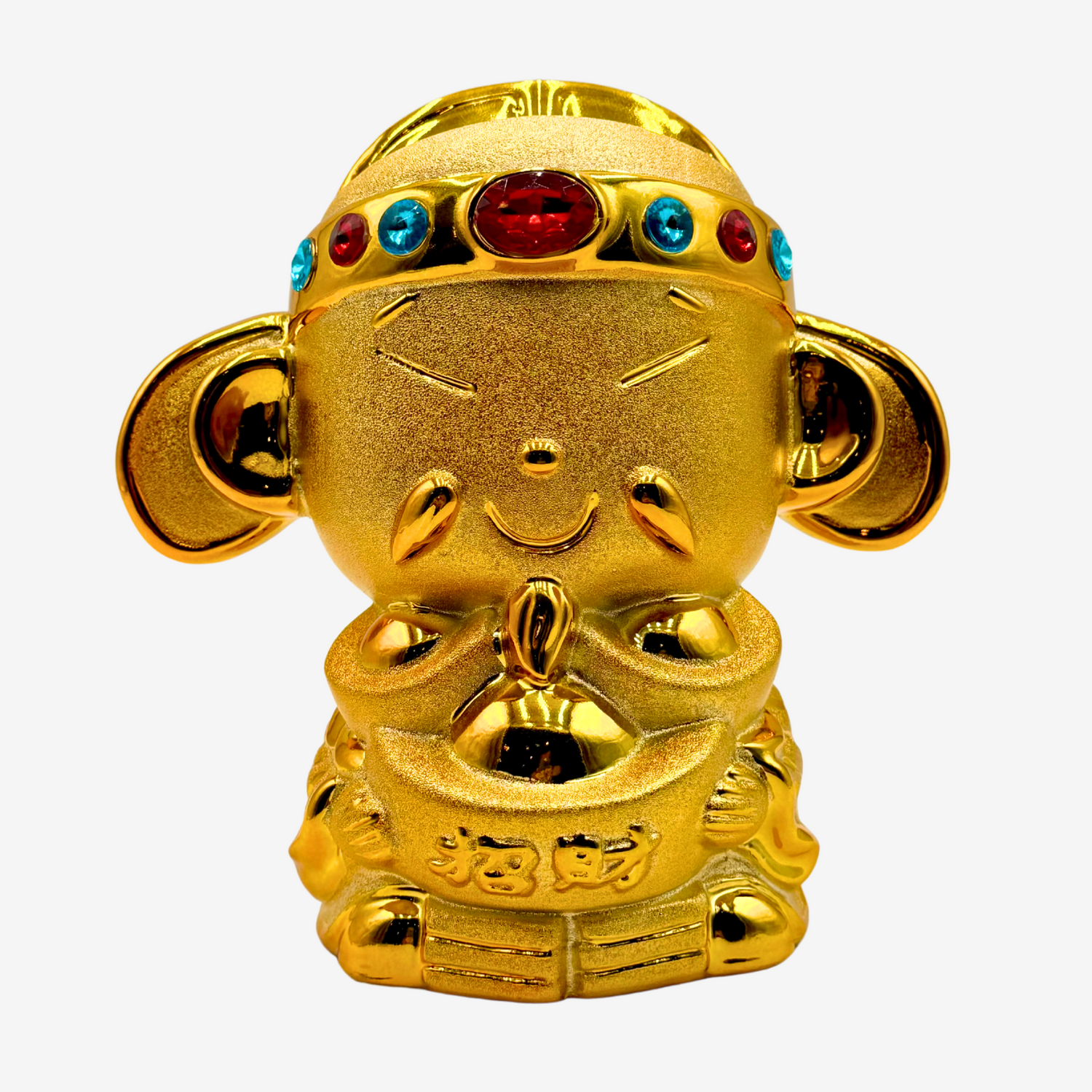 Golden Piggy Bank God of Wealth 20cm Default Title - Feng Shui Charms - Royal Dragon Decor Philippines