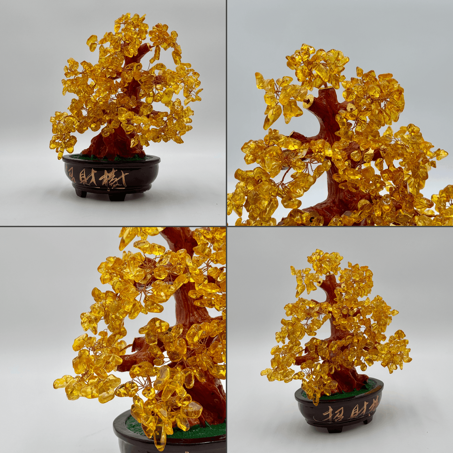 Leaves of Citrine Money Tree for Wealth 32cm Default Title - Feng Shui Charms - Royal Dragon Decor Philippines