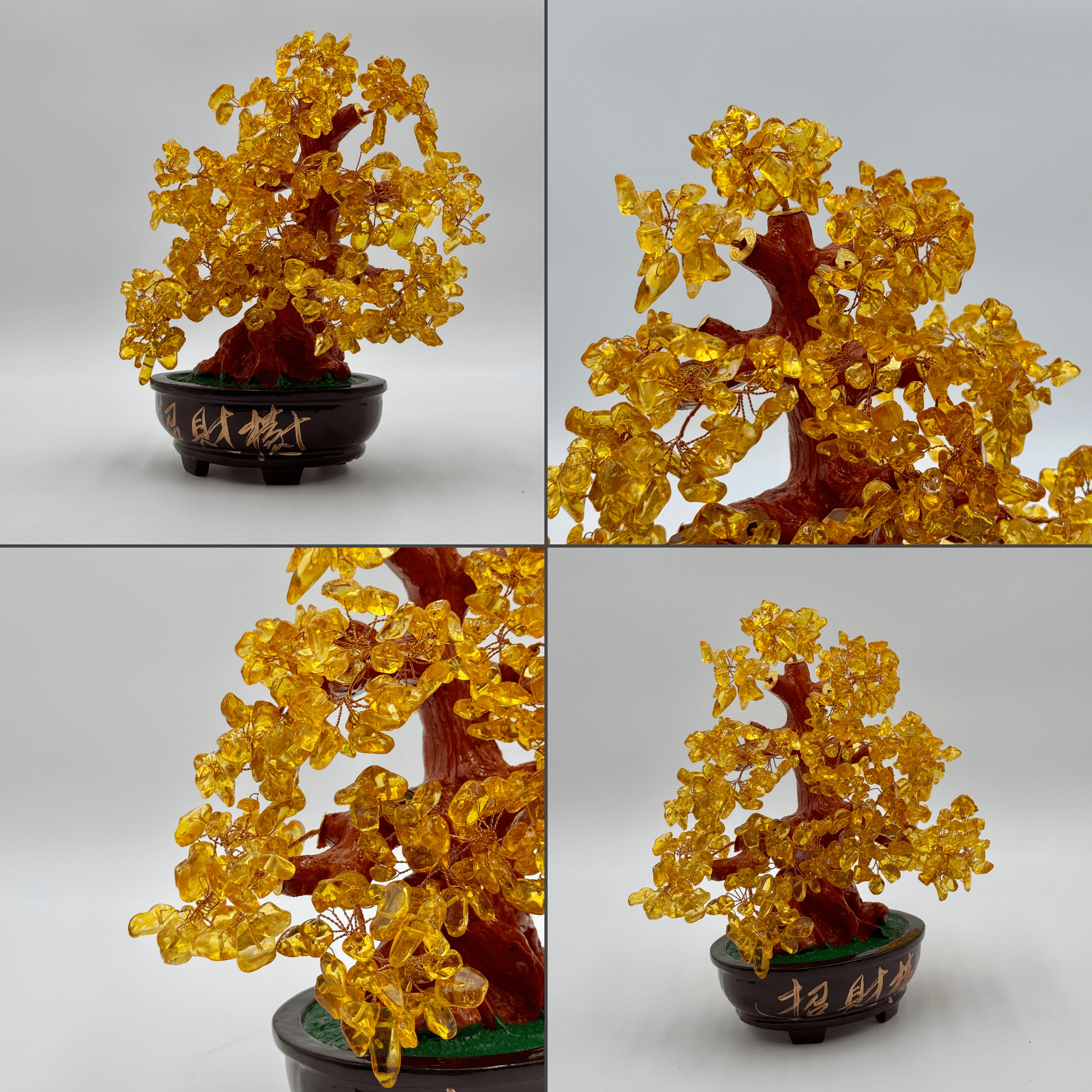 Leaves of Citrine Money Tree for Wealth 32cm Default Title - Feng Shui Charms - Royal Dragon Decor Philippines