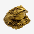 The Little Metal Money Frog Brass 12cm Default Title - Feng Shui Charms - Royal Dragon Decor Philippines