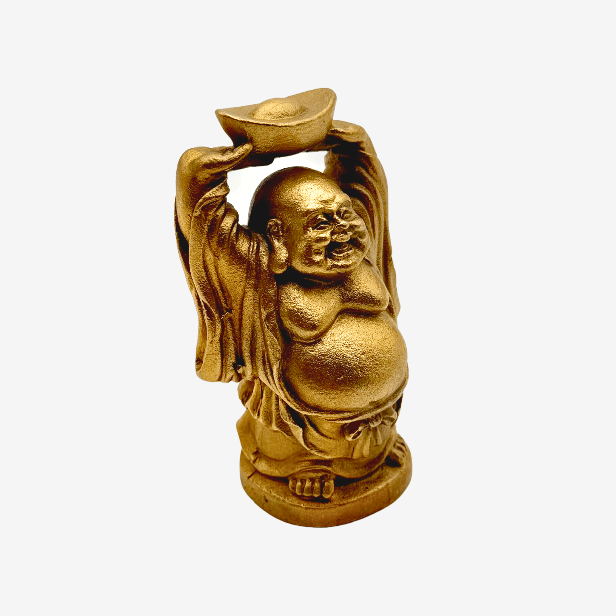 Mini Brass Buddha of Good Riches 10cm Default Title - Feng Shui Charms - Royal Dragon Decor Philippines