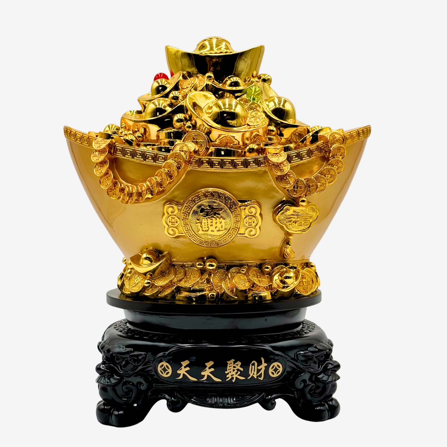 Overflow of Abundance Treasure Ingot 37cm Default Title - Feng Shui Charms - Royal Dragon Decor Philippines