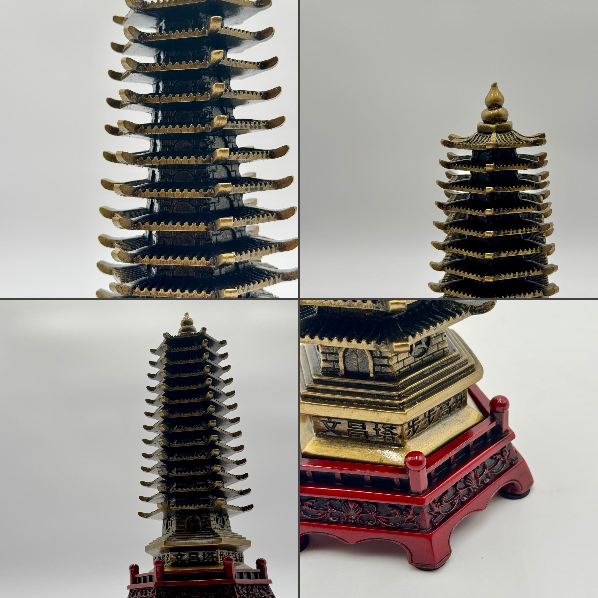 Temple of Wisdom Pagoda 29cm Default Title - Feng Shui Charms - Royal Dragon Decor Philippines