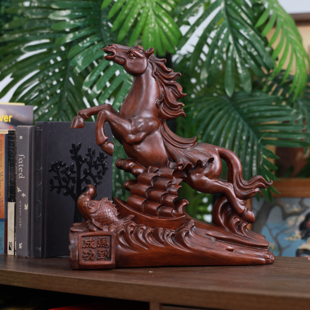 Wood Victory Horse of Swift Triumph 34cm