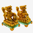 Powerful Protectors Gold Qilin Pair 15cm Default Title - Feng Shui Charms - Royal Dragon Decor Philippines
