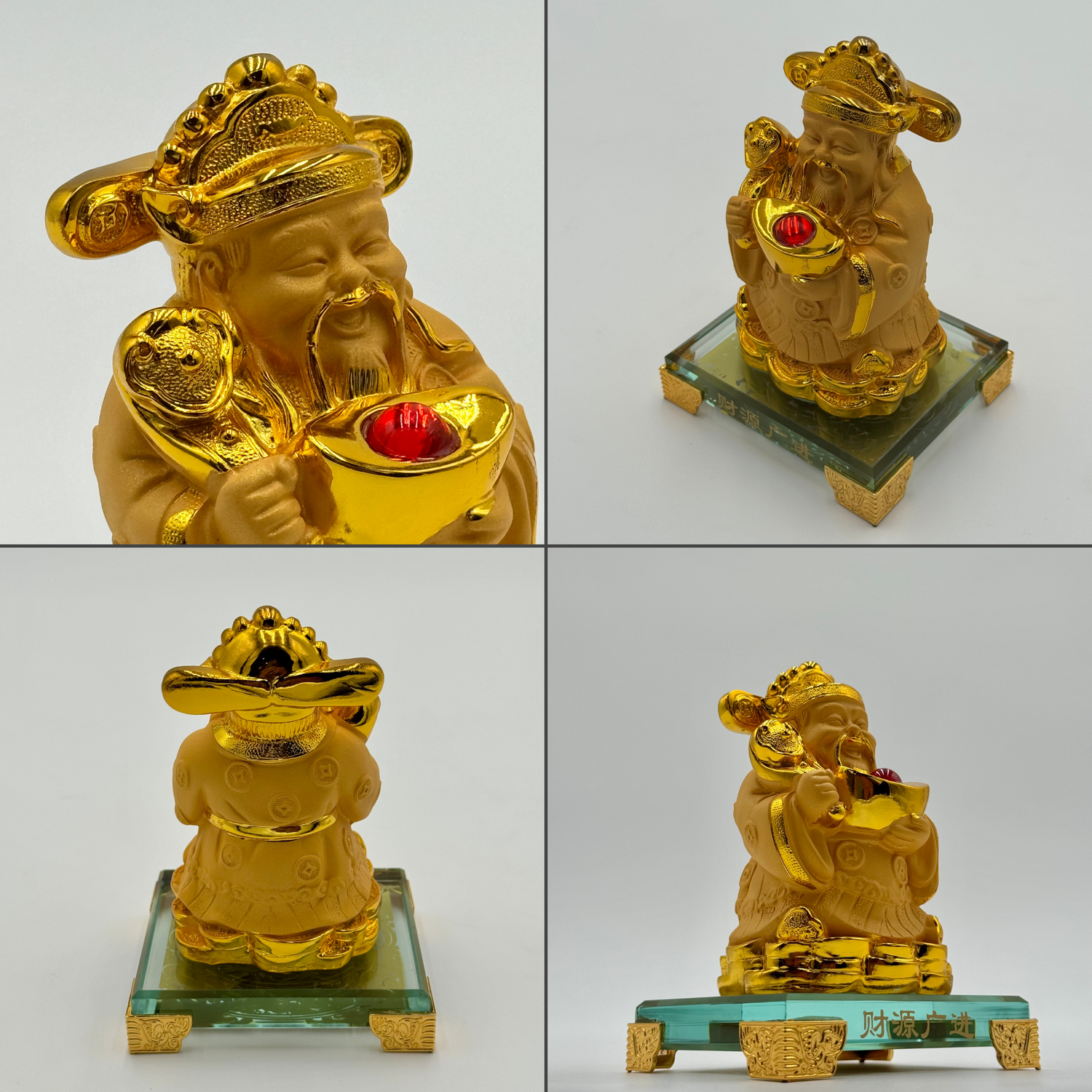 Mini God of Wealth for Rich Blessings 14cm Default Title - Feng Shui Charms - Royal Dragon Decor Philippines