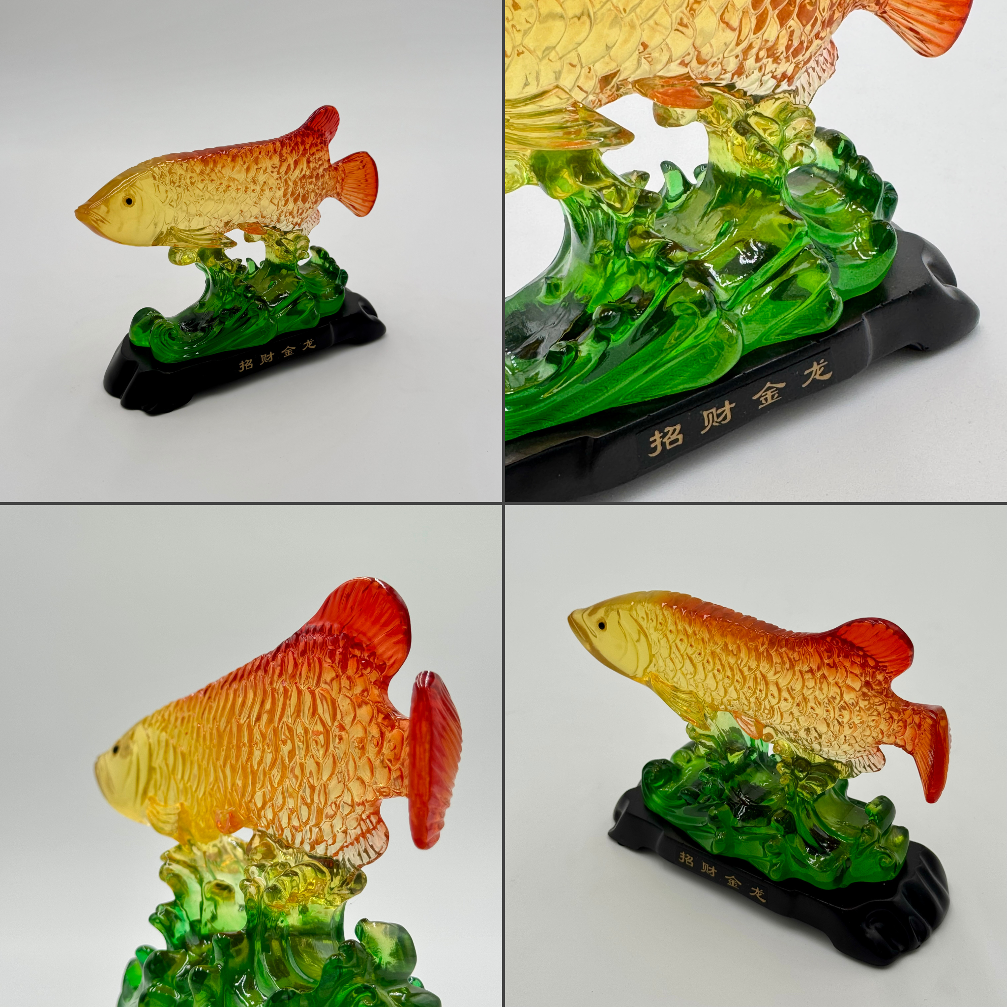 Colorful Arowana for Easy Income 18cm Default Title - Feng Shui Charms - Royal Dragon Decor Philippines