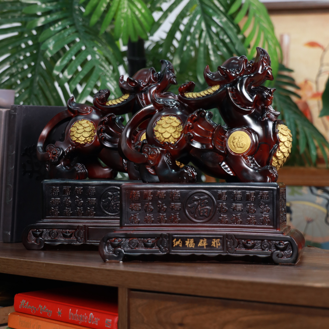 Ancient Guardians of the Throne Pi Yao Pair 27cm