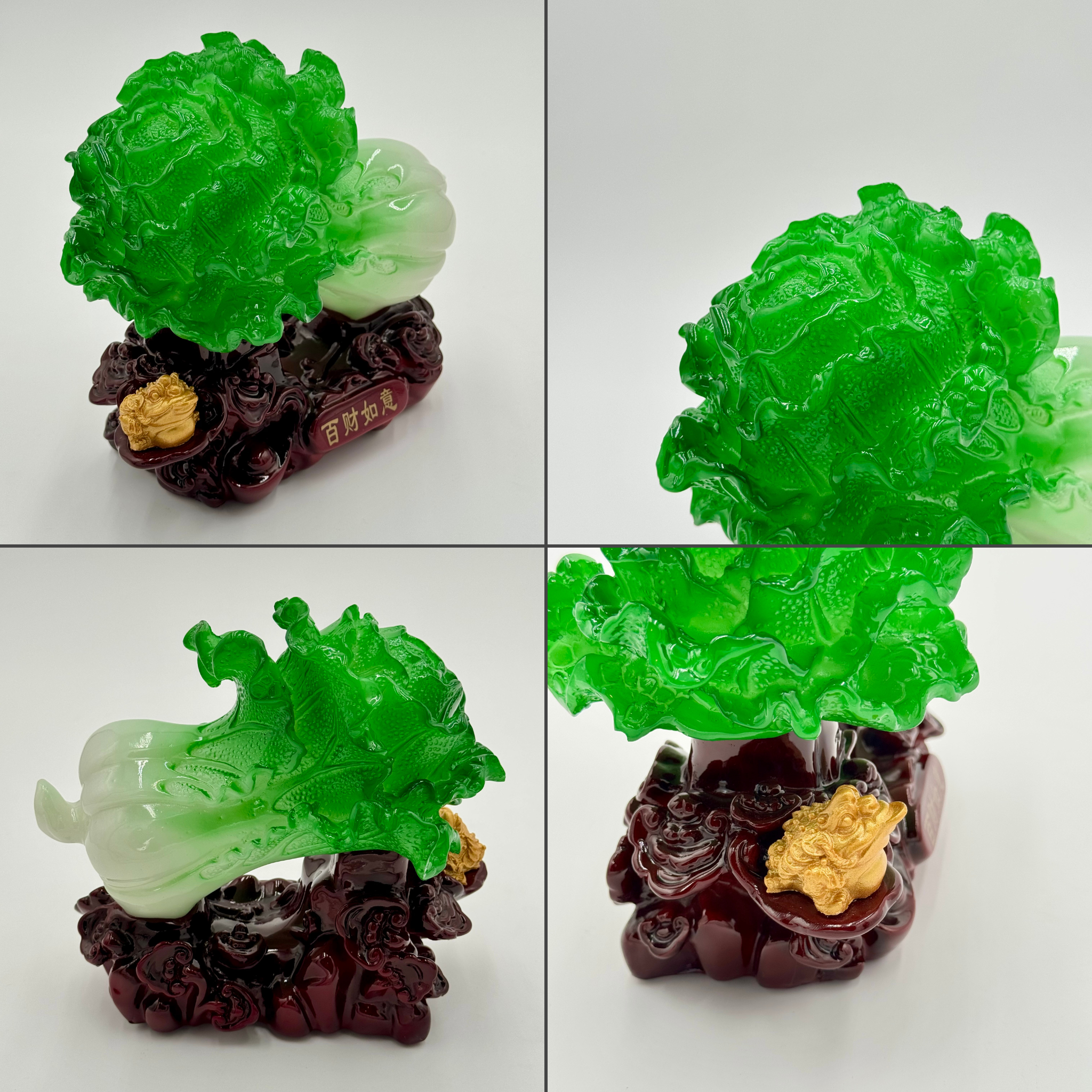 Wealth-Growing Chinese Cabbage 21cm Default Title - Feng Shui Charms - Royal Dragon Decor Philippines