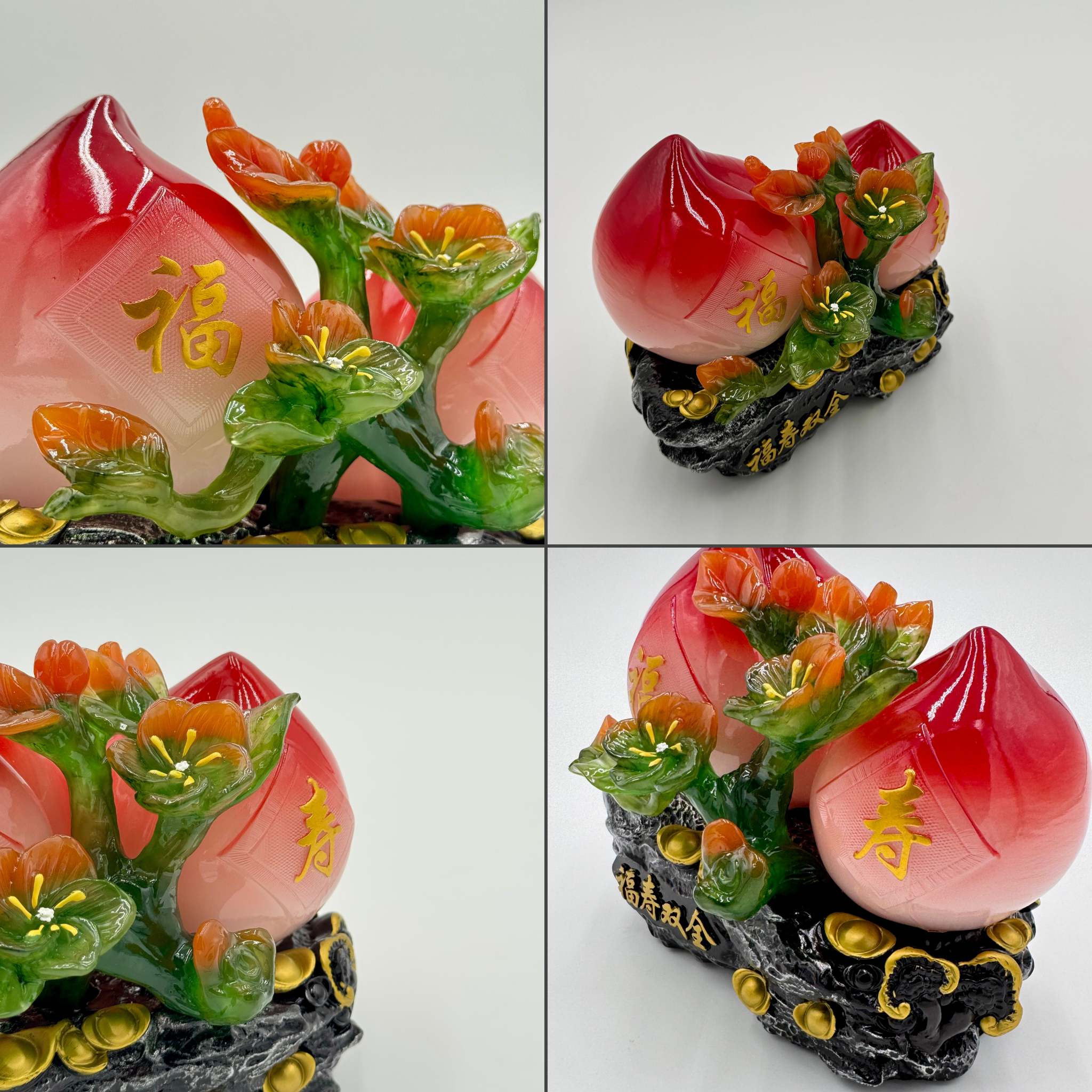 Red Peaches of Immortality 20cm Default Title - Feng Shui Charms - Royal Dragon Decor Philippines