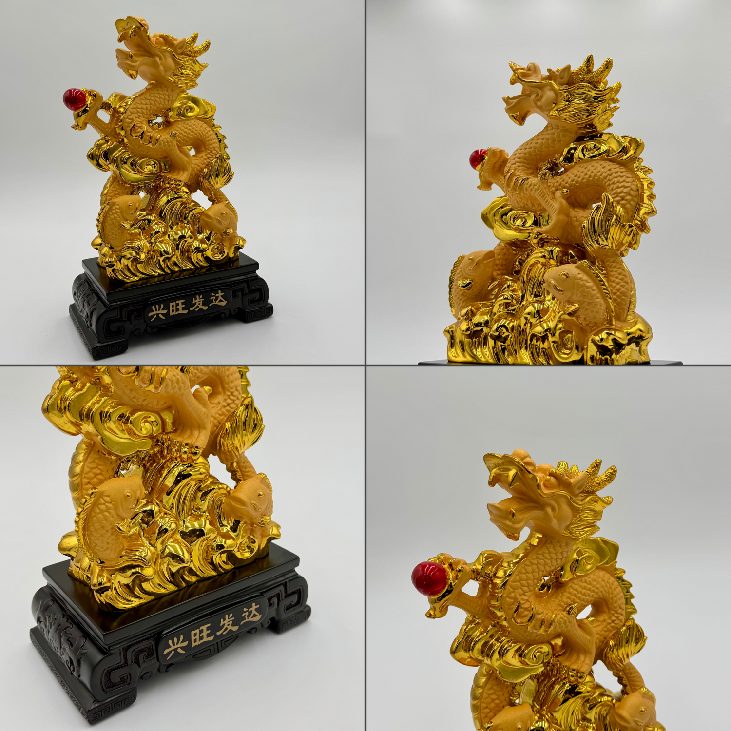 Ascending Dragon of the Shining Sun 33cm Default Title - Feng Shui Charms - Royal Dragon Decor Philippines