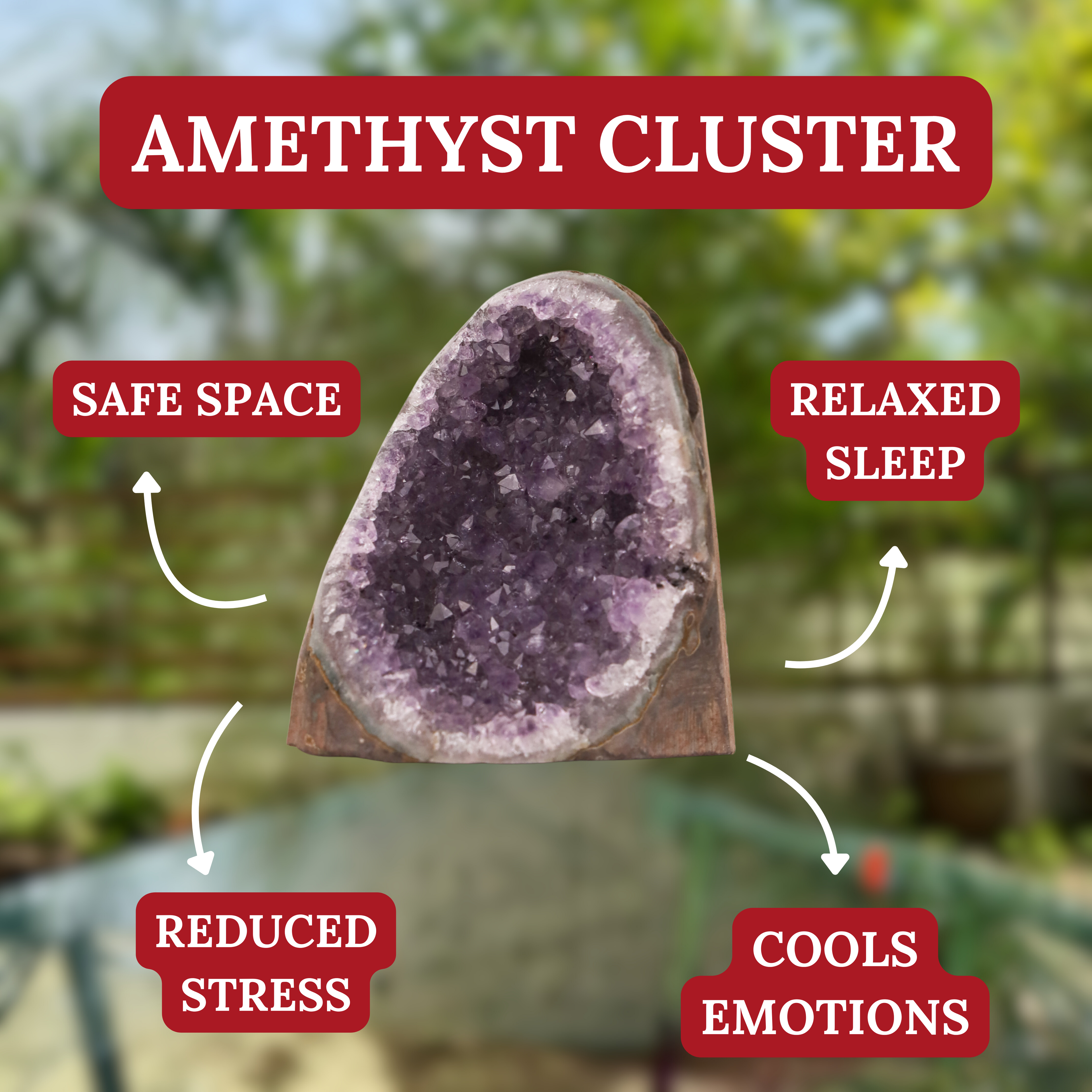 Amethyst Cluster of Pure Healing Energy 300-500g