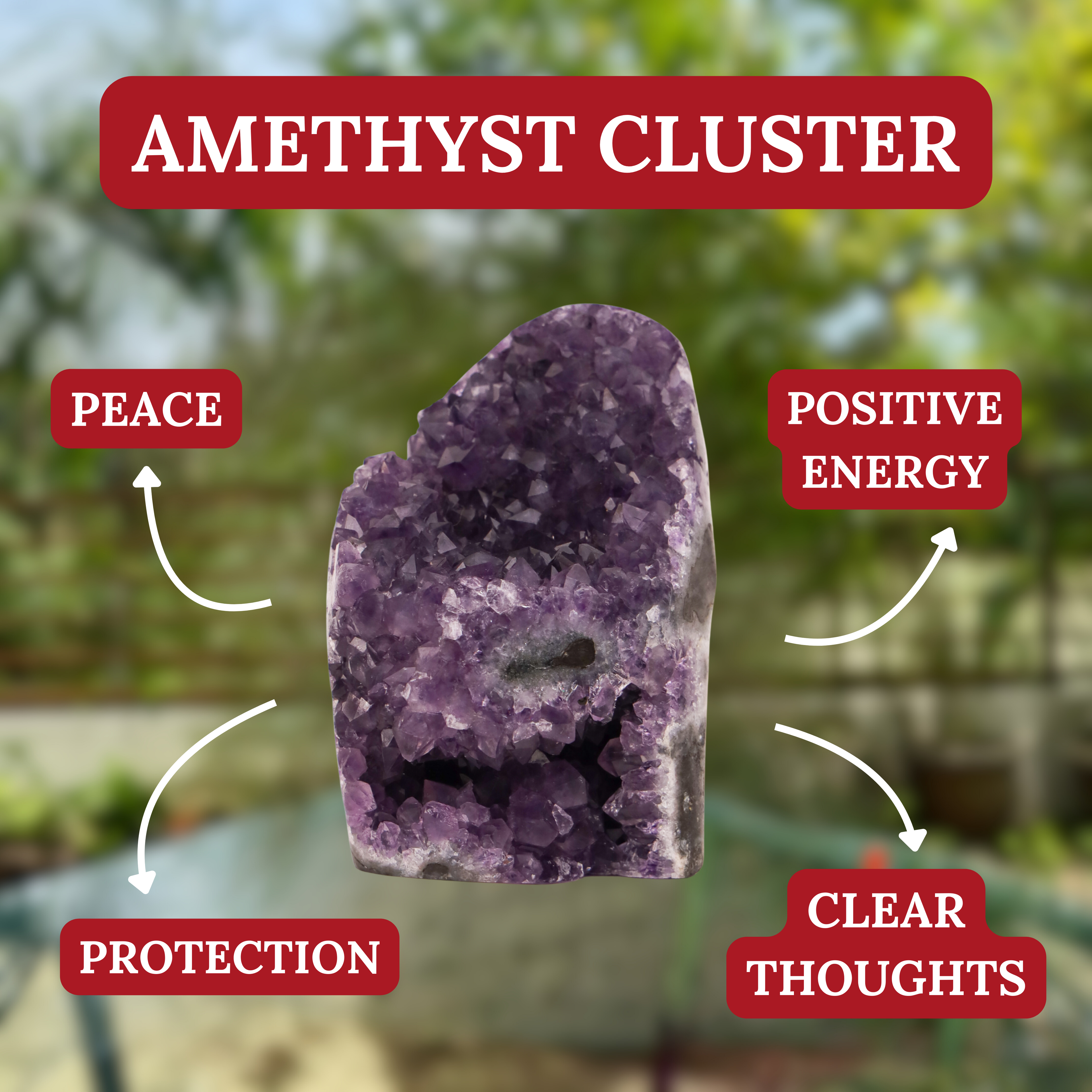 Amethyst Cluster of Pure Healing Energy 700-800g
