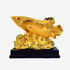 Mini Gold Arowanas Swimming in Wealth 13cm Default Title - Feng Shui Charms - Royal Dragon Decor Philippines
