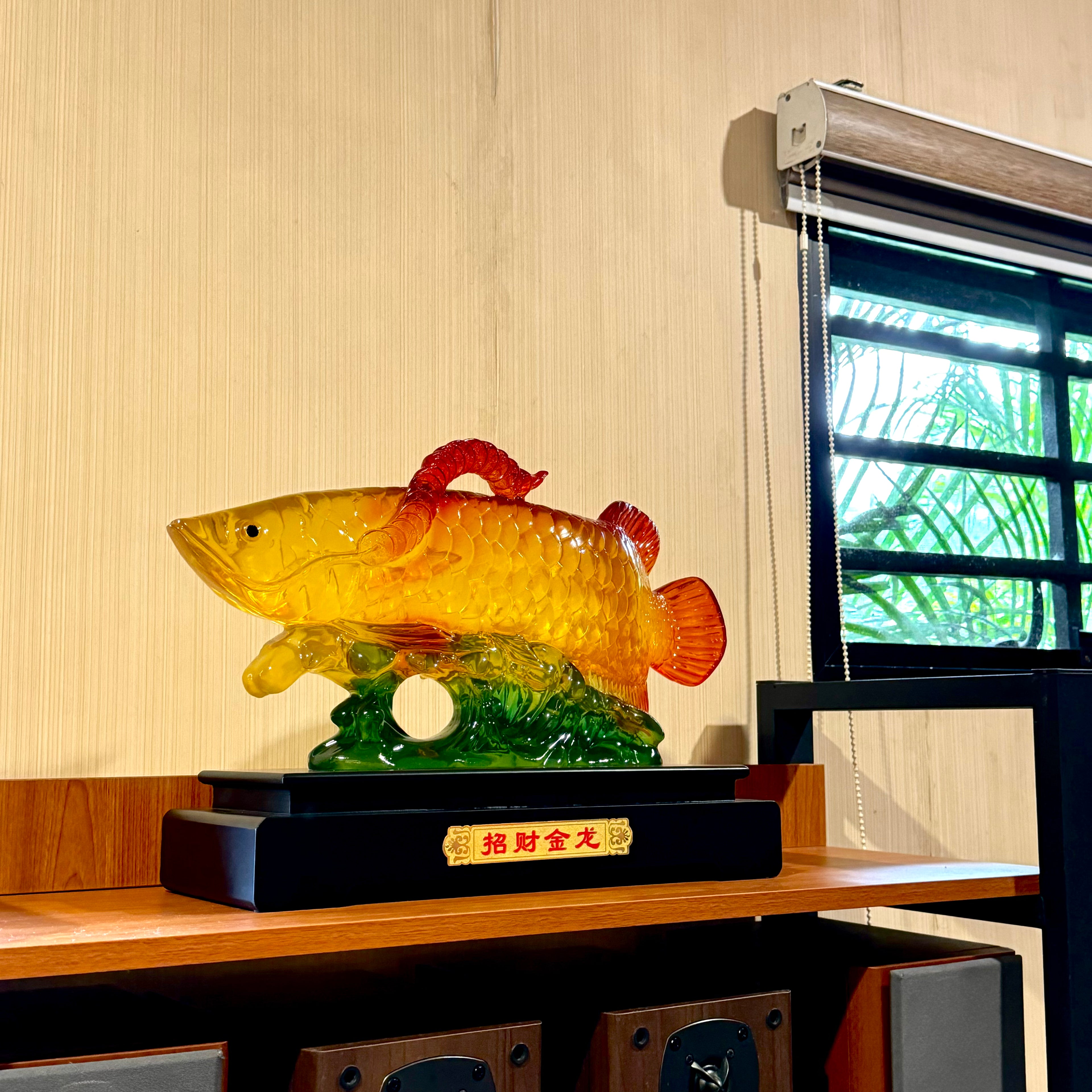 Massive Citrine Arowana for Great Prosperity 50cm Default Title - Feng Shui Charms - Royal Dragon Decor Philippines