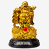 Gold-Carrying Laughing Buddha on Dragon 31cm Default Title - Feng Shui Charms - Royal Dragon Decor Philippines