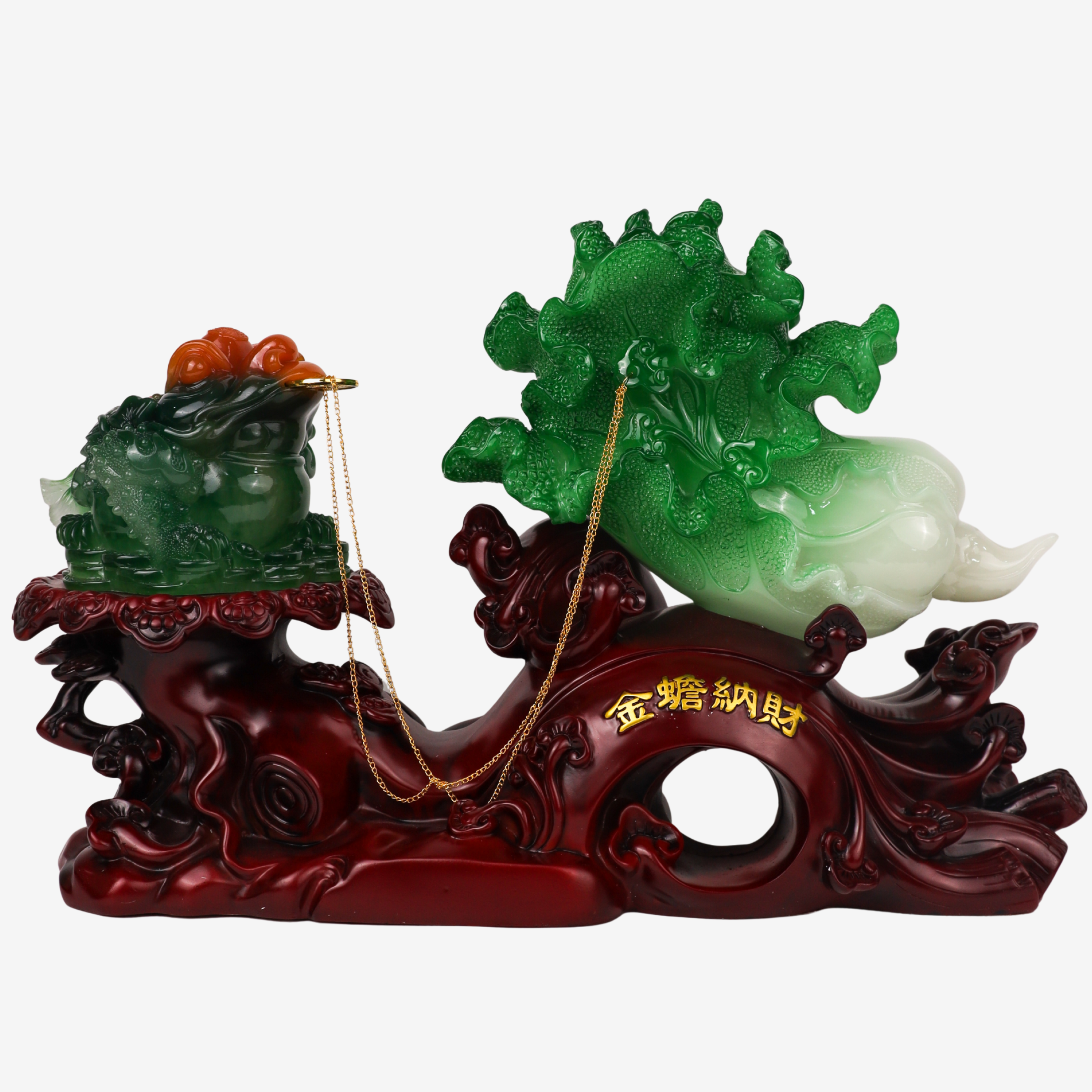 The Big Gains Cabbage with Money Frog 50cm