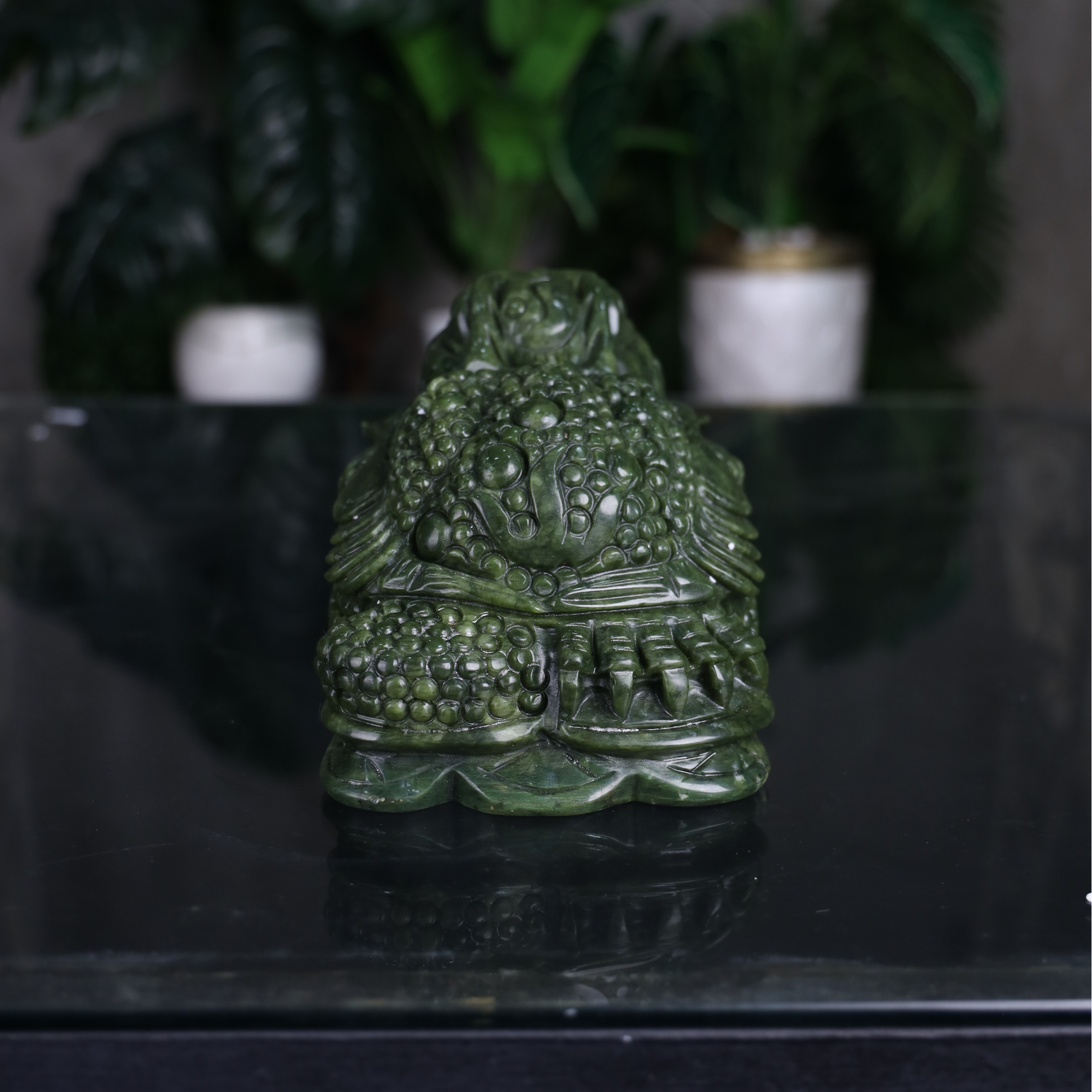Powerful Prosperity Jade Frog of Fortune 21cm