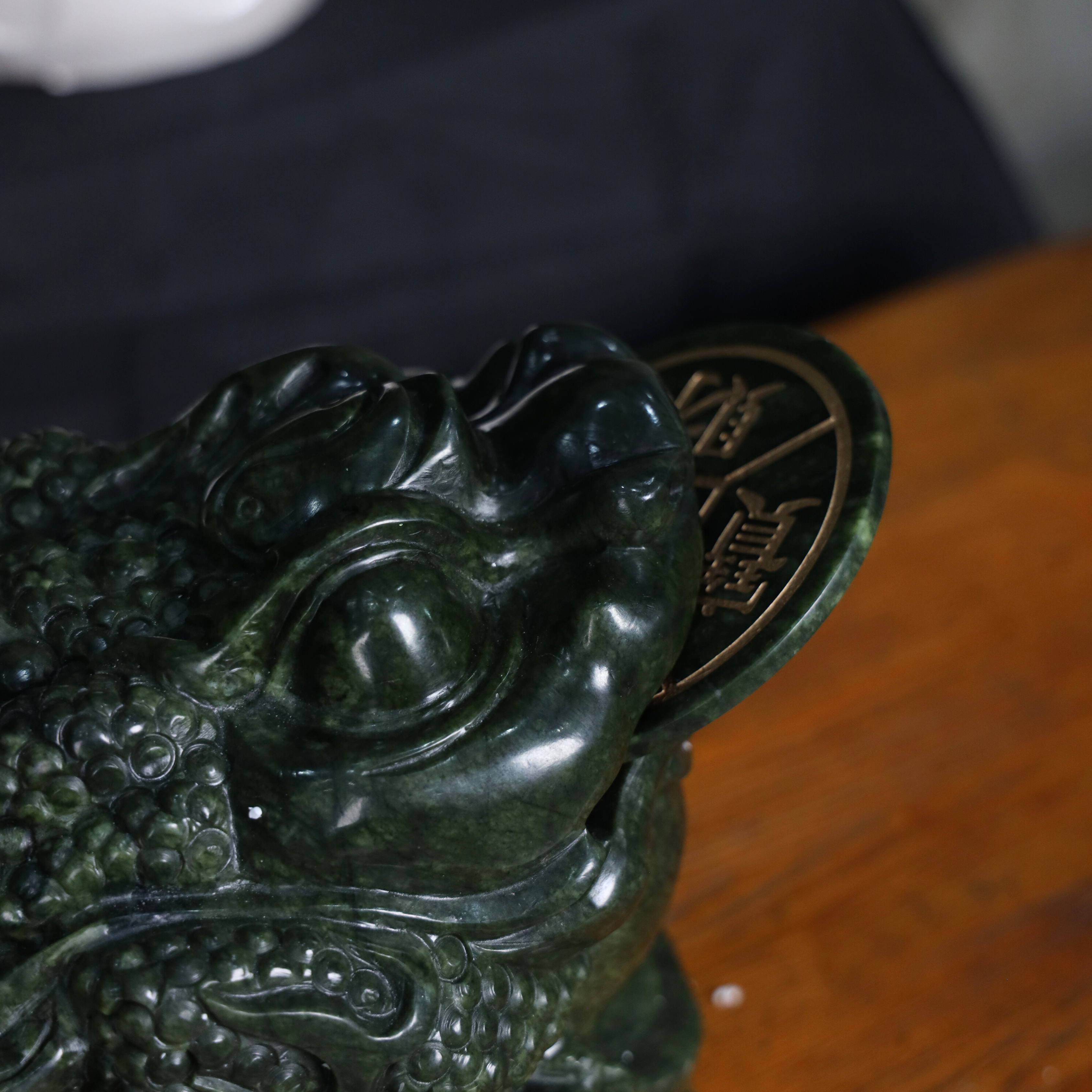 Master of Fortune Heavyweight Jade Frog 33cm