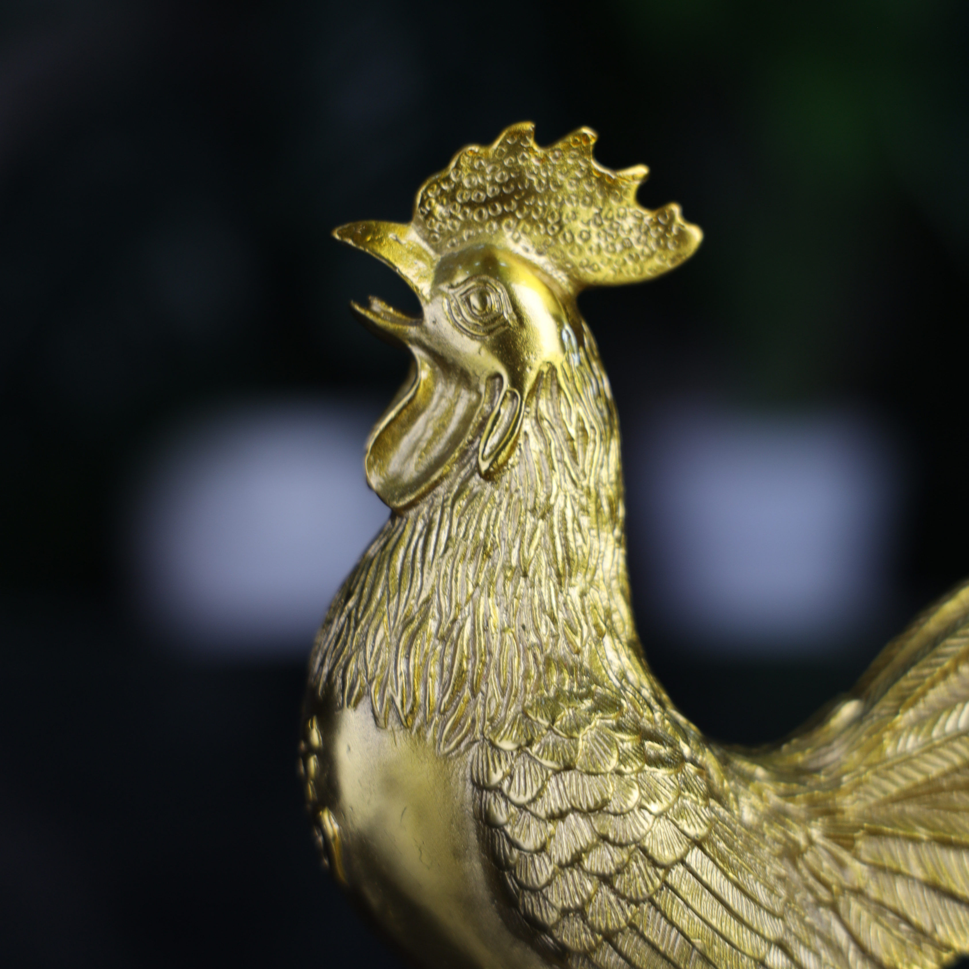 Brass Rooster of Recognition and Diligence 18cm