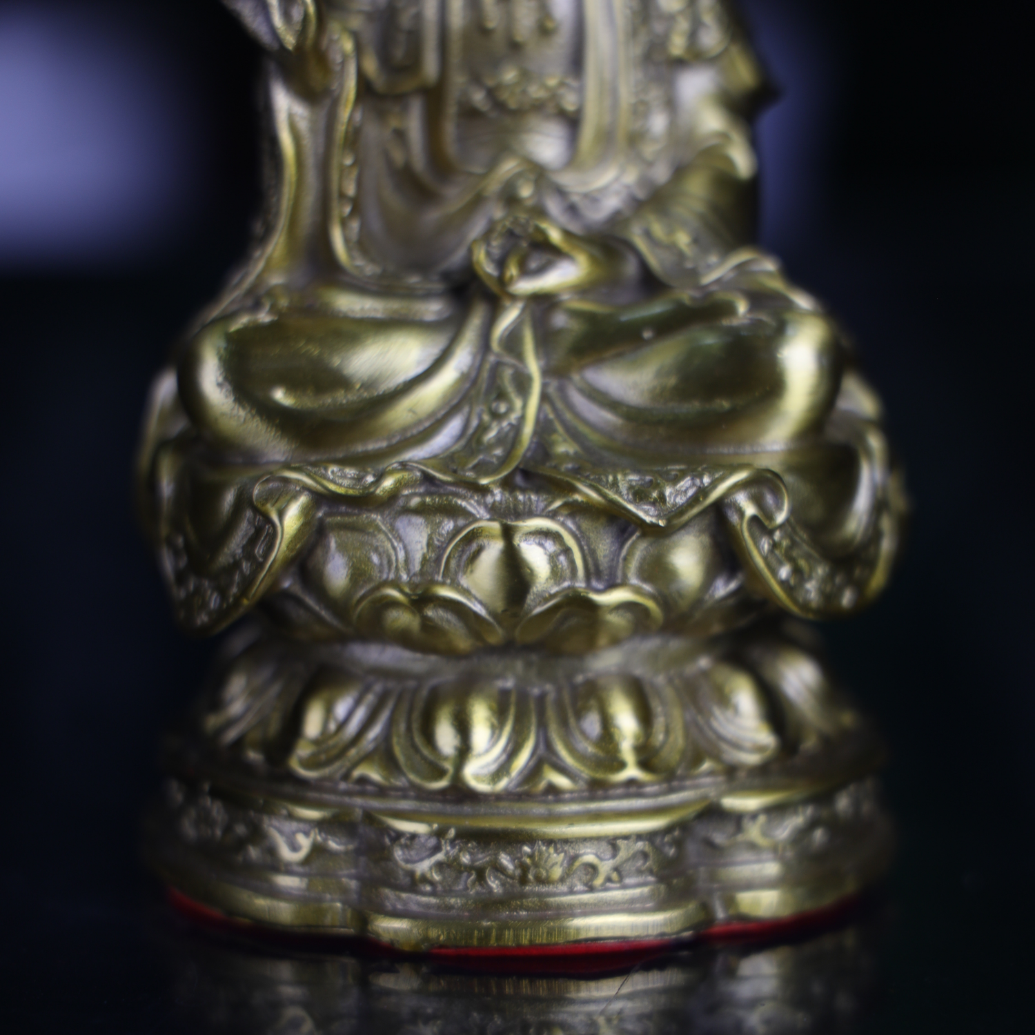 Brass Guan Yin of Grace & Mercy 17cm