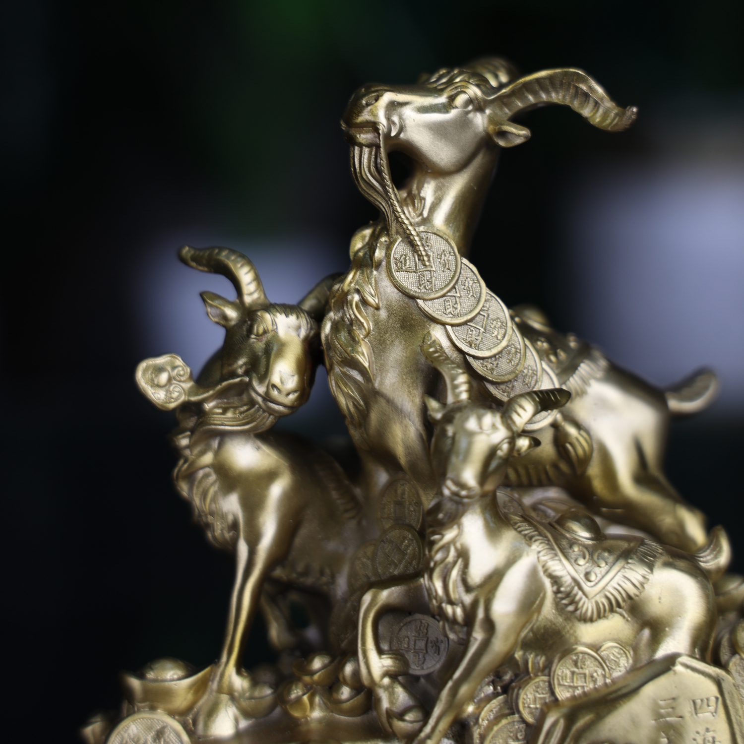Three Goats of Care and Harmony 17cm