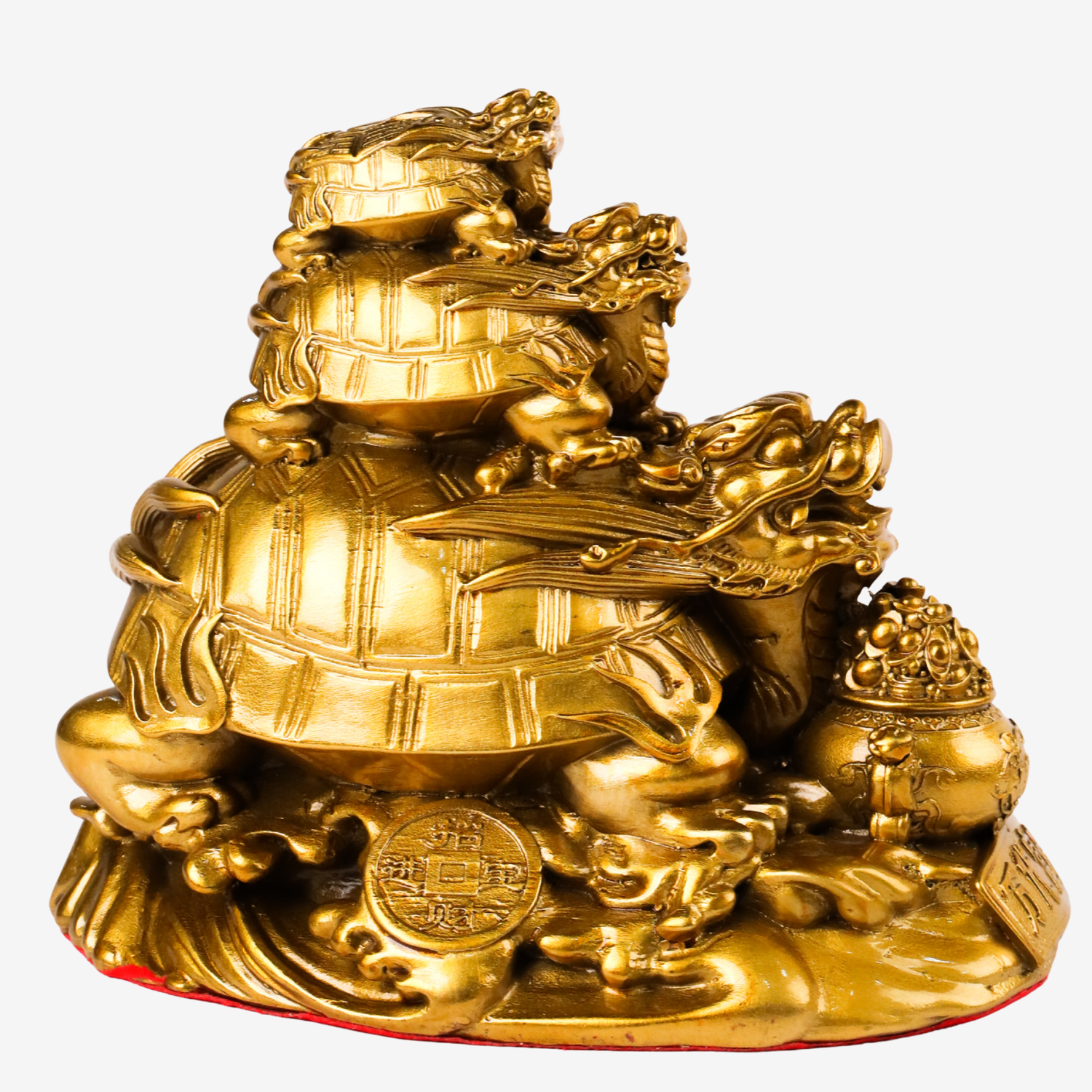 Three Generations of Success Dragon Turtle 15cm