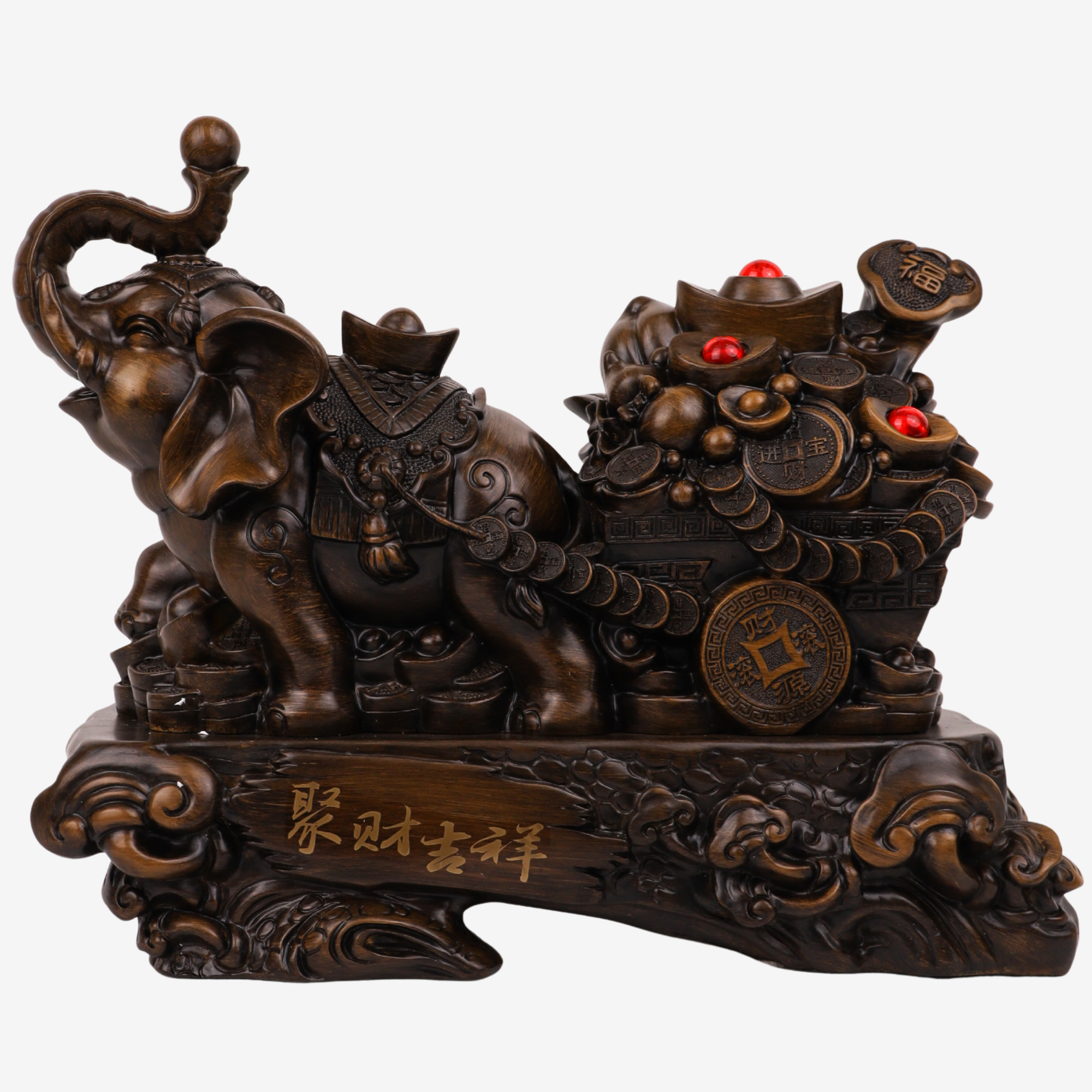 Treasure-Carrying Elephant of Fortune 44cm