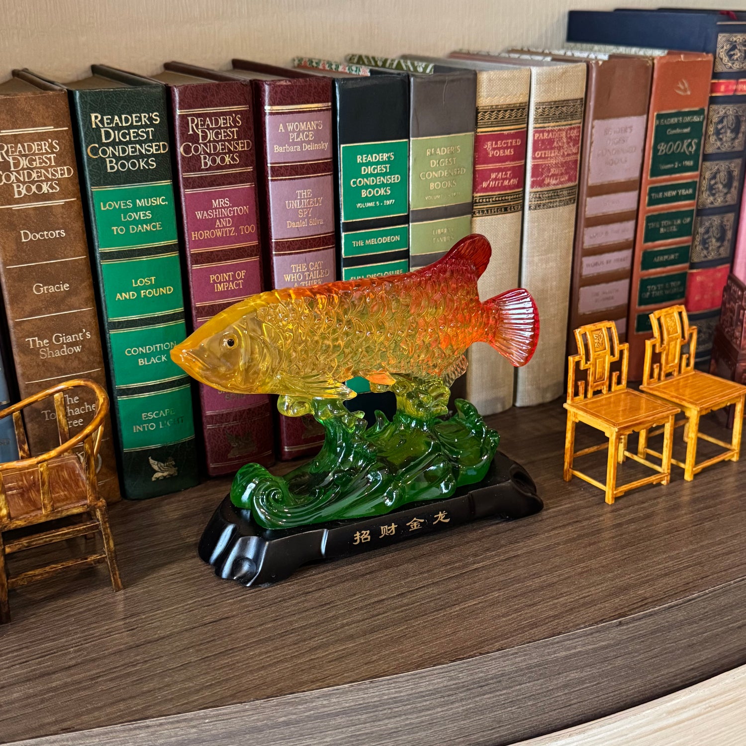 Colorful Arowana for Easy Income 18cm Default Title - Feng Shui Charms - Royal Dragon Decor Philippines