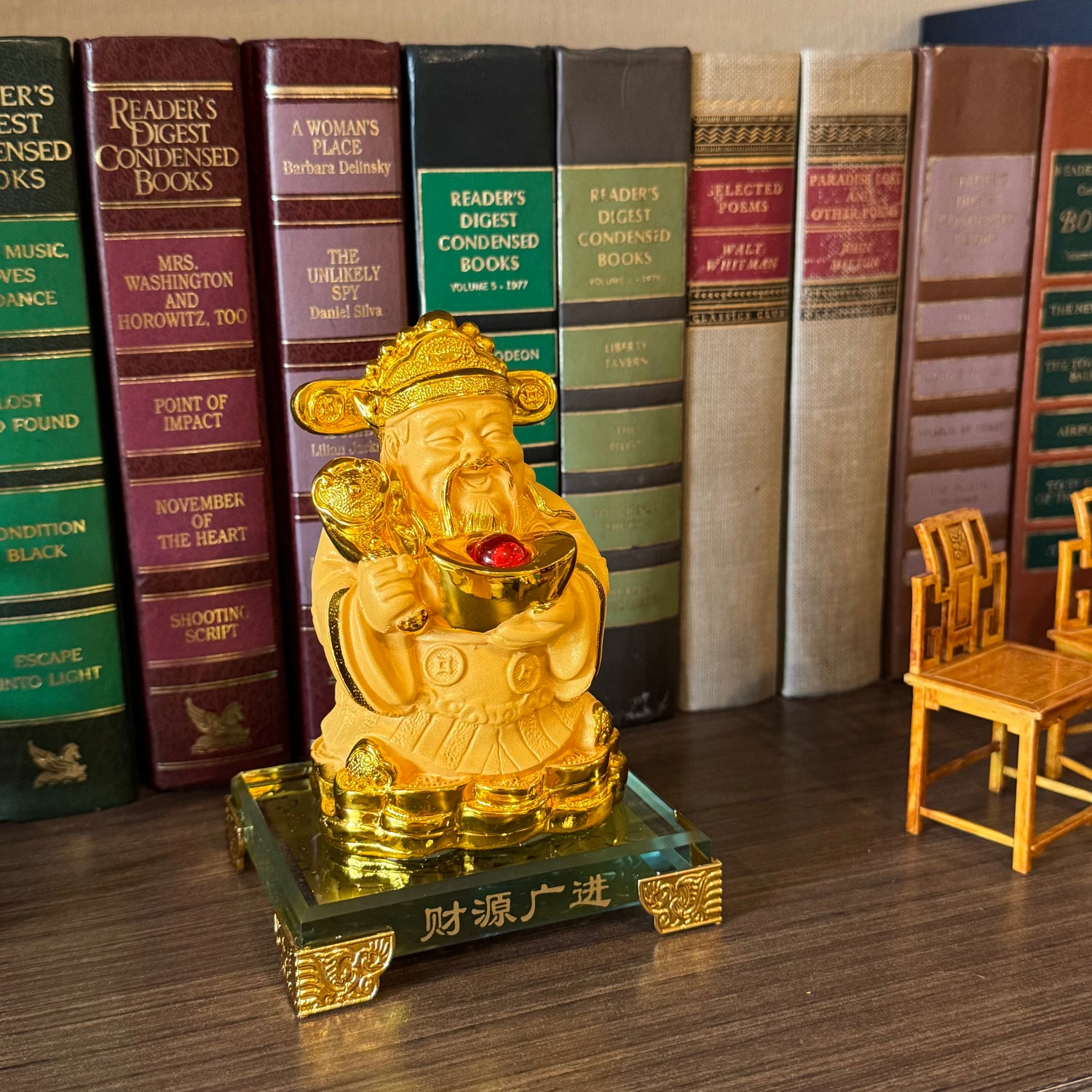 Mini God of Wealth for Rich Blessings 14cm Default Title - Feng Shui Charms - Royal Dragon Decor Philippines