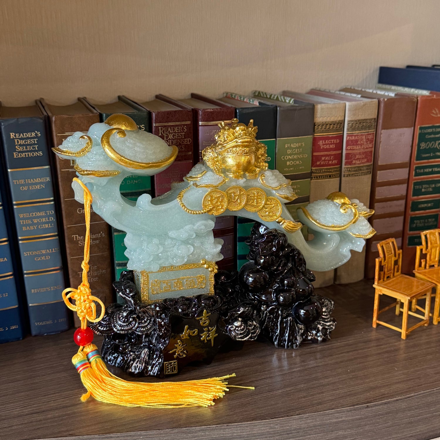 Jade Ru Yi Scepter of Celestial Power 28cm Default Title - Feng Shui Charms - Royal Dragon Decor Philippines