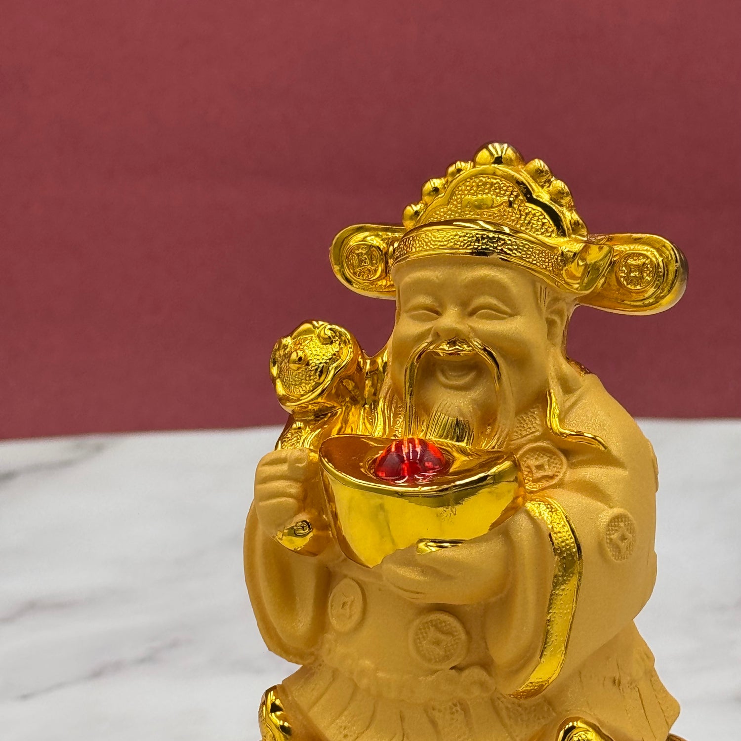Mini God of Wealth for Rich Blessings 14cm Default Title - Feng Shui Charms - Royal Dragon Decor Philippines