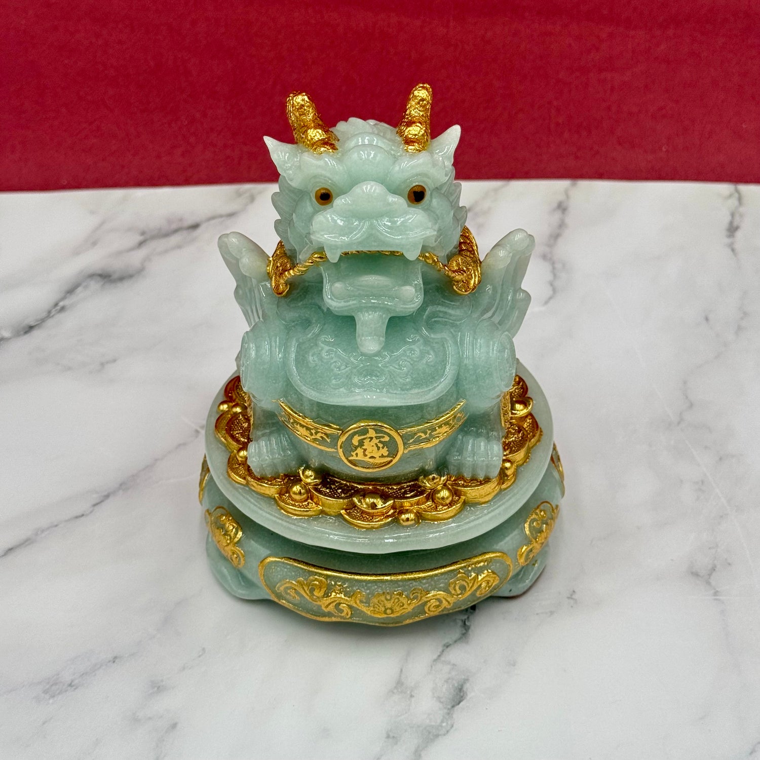 Jade Pi Yao Defender of Riches 17cm Default Title - Feng Shui Charms - Royal Dragon Decor Philippines