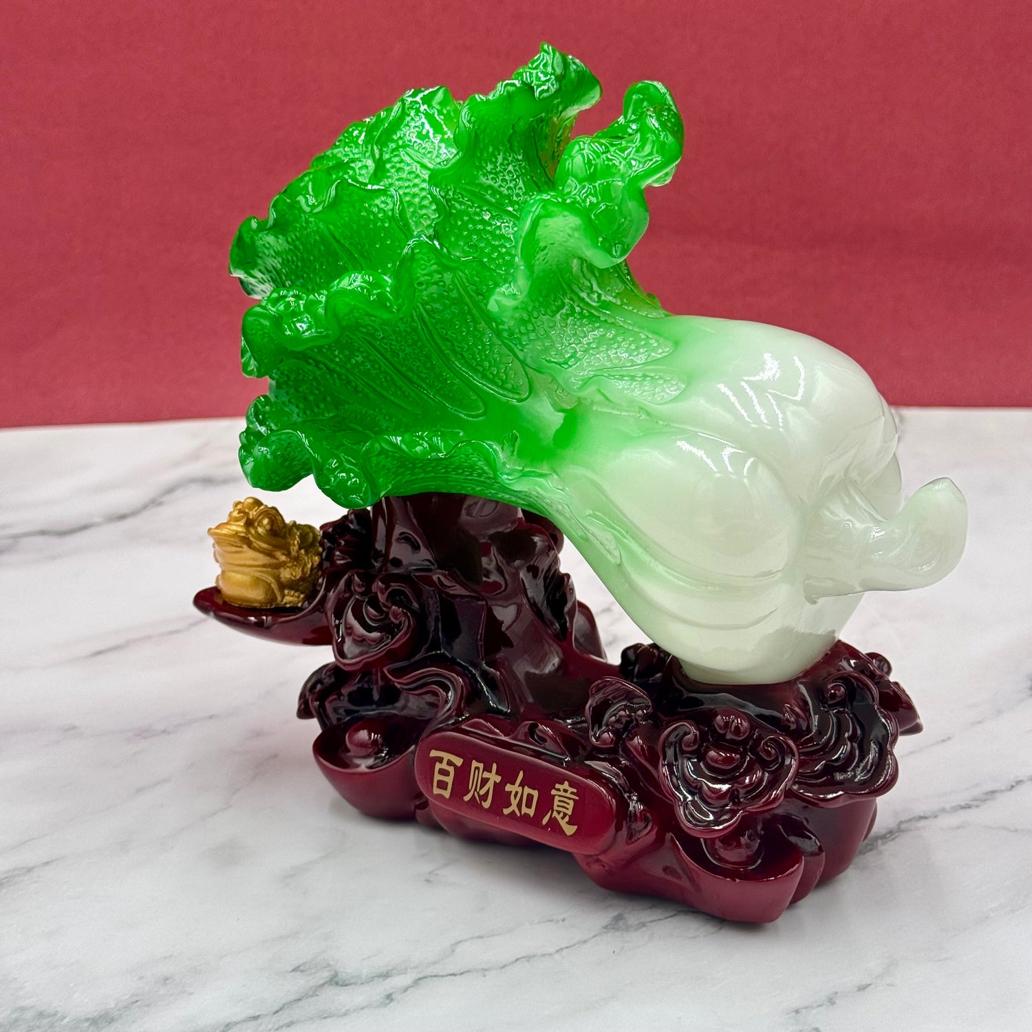 Wealth-Growing Chinese Cabbage 21cm Default Title - Feng Shui Charms - Royal Dragon Decor Philippines