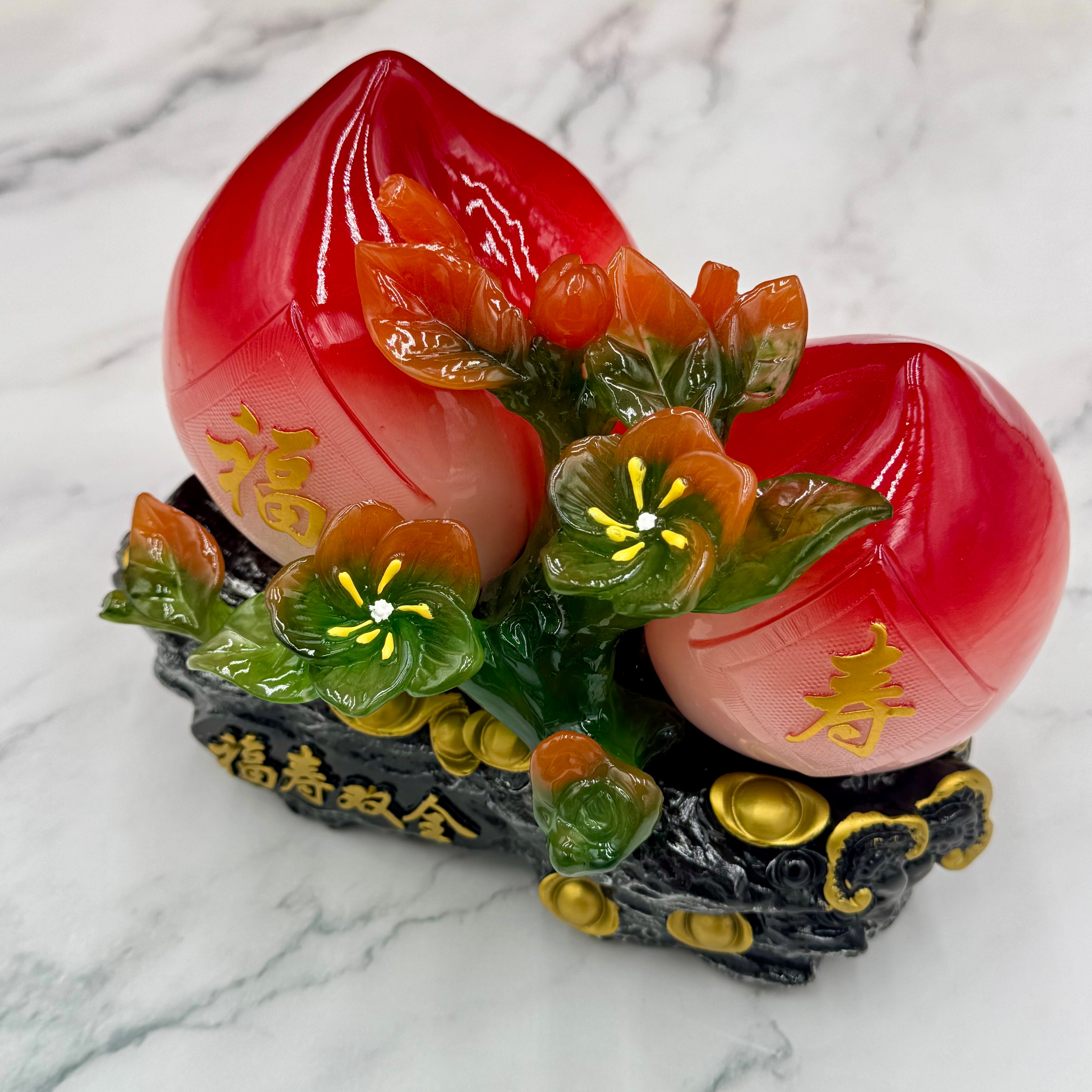 Red Peaches of Immortality 20cm Default Title - Feng Shui Charms - Royal Dragon Decor Philippines