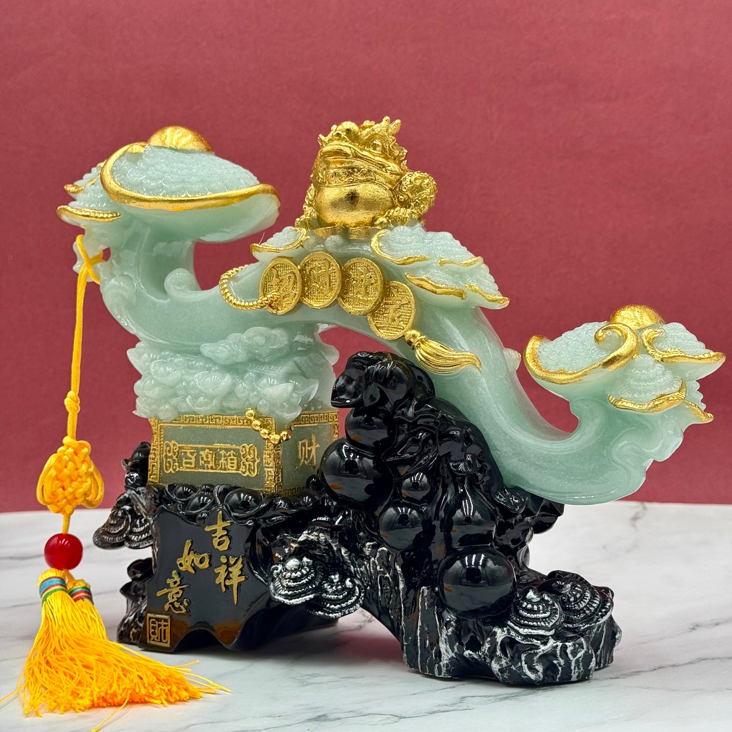 Jade Ru Yi Scepter of Celestial Power 28cm Default Title - Feng Shui Charms - Royal Dragon Decor Philippines