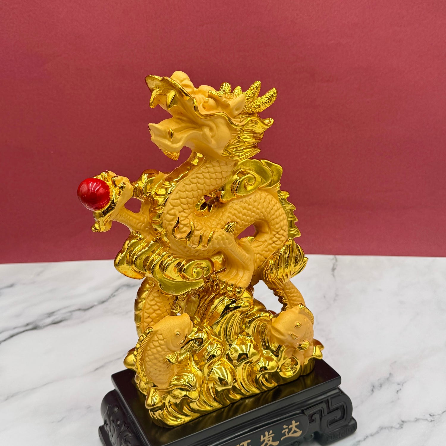 Ascending Dragon of the Shining Sun 33cm Default Title - Feng Shui Charms - Royal Dragon Decor Philippines