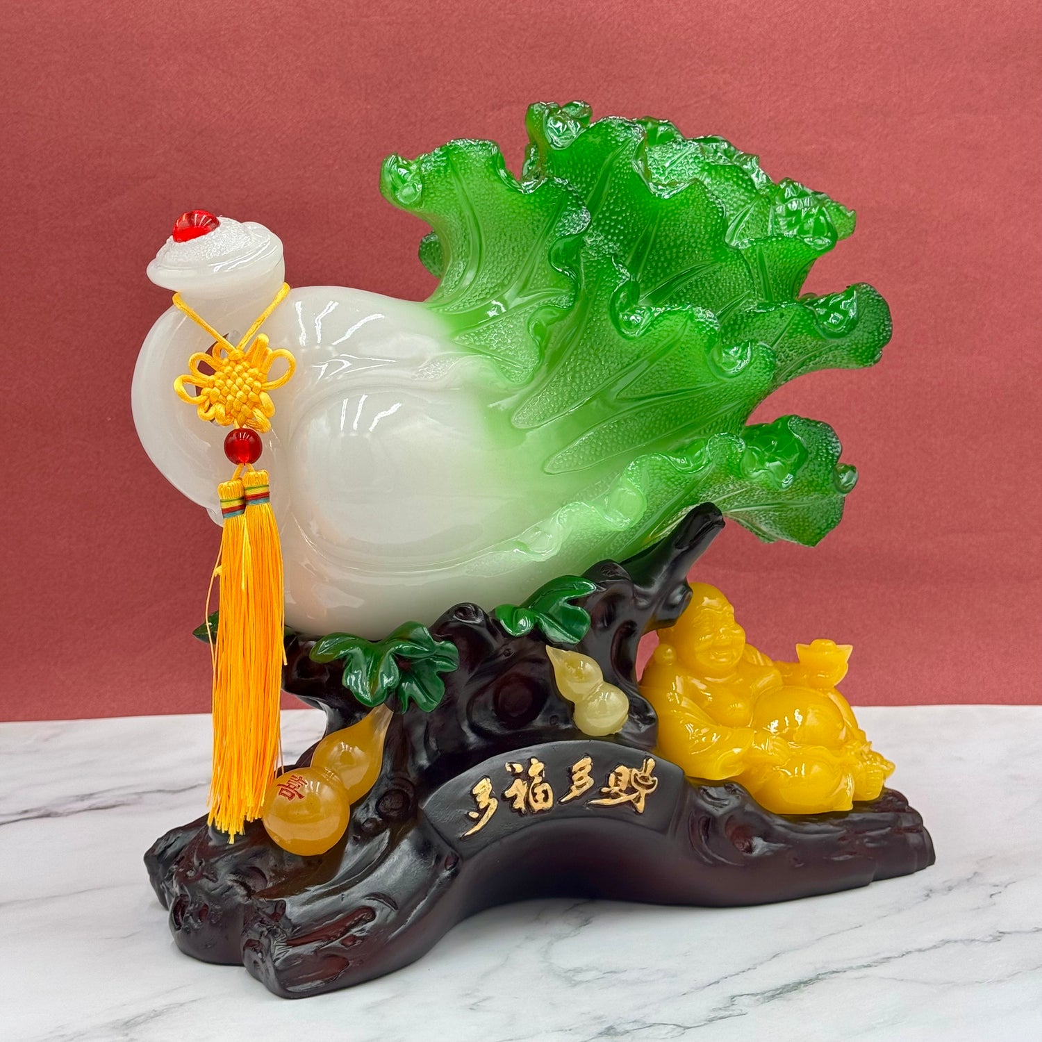Fertile Cabbage of Endless Harvest 32cm Default Title - Feng Shui Charms - Royal Dragon Decor Philippines
