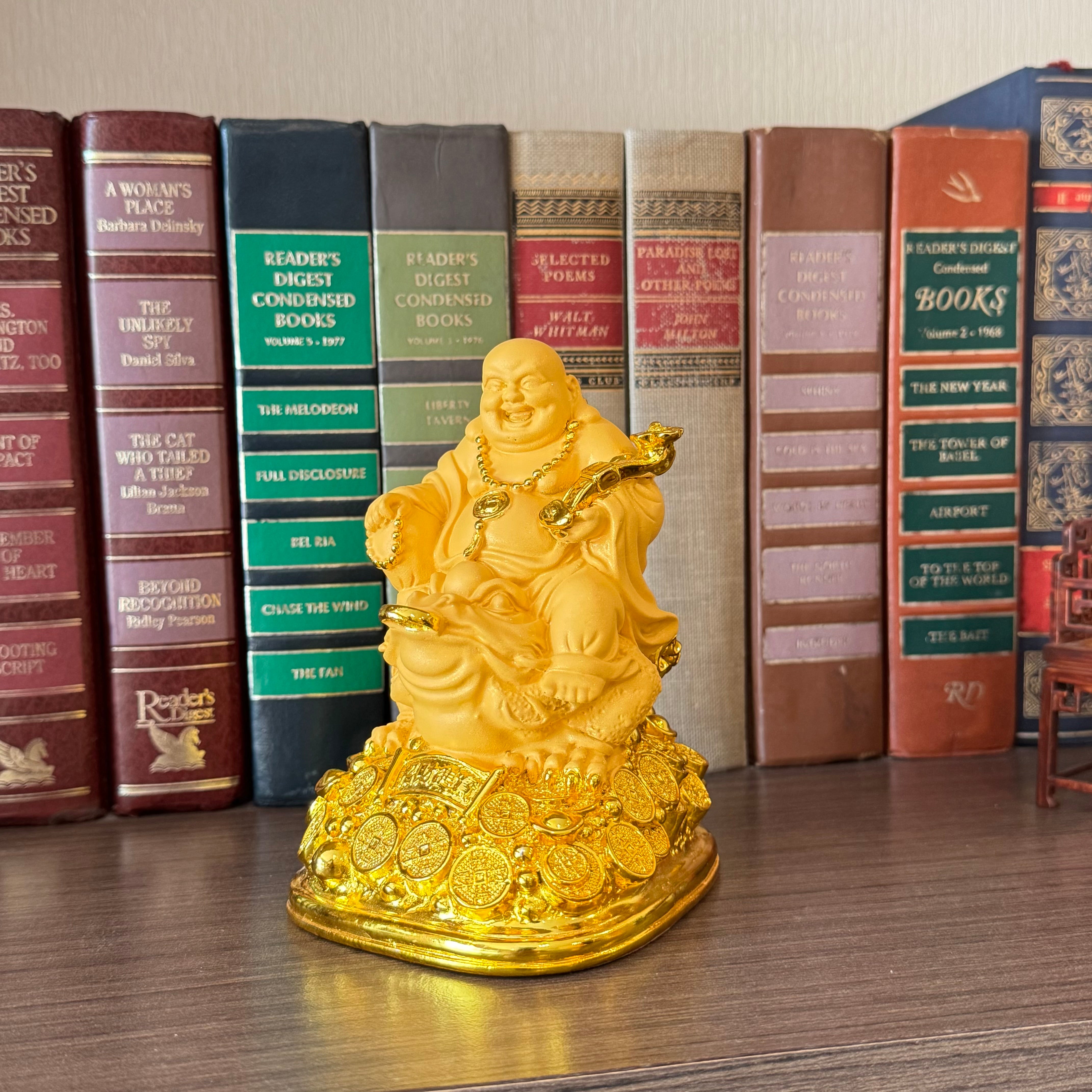 Ride to Riches Buddha on Money Frog 13cm Default Title - Feng Shui Charms - Royal Dragon Decor Philippines